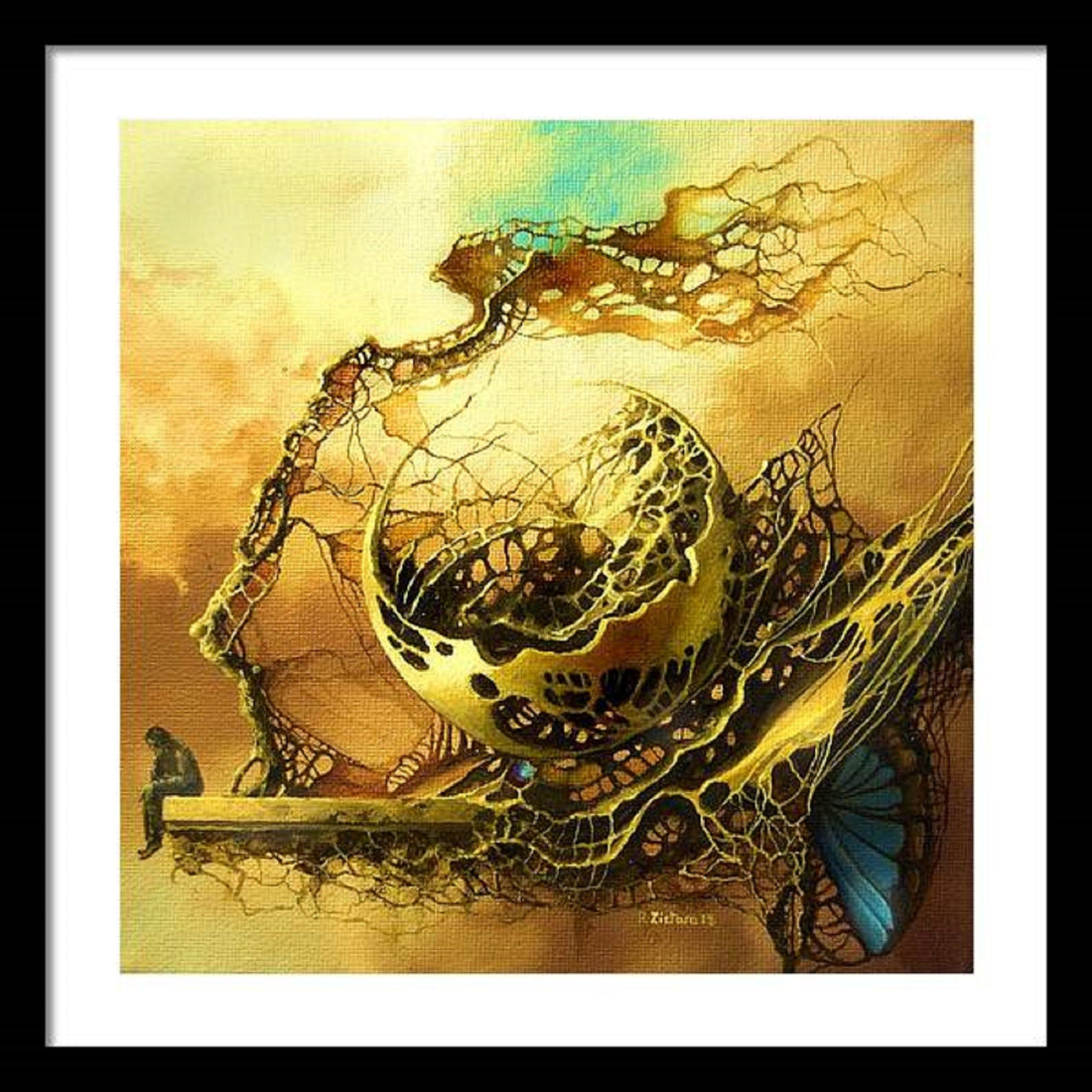 LONELINESS | fine art print from original oil painting  modern home decoration | gift idea for surreal art lovers FOSHE ART