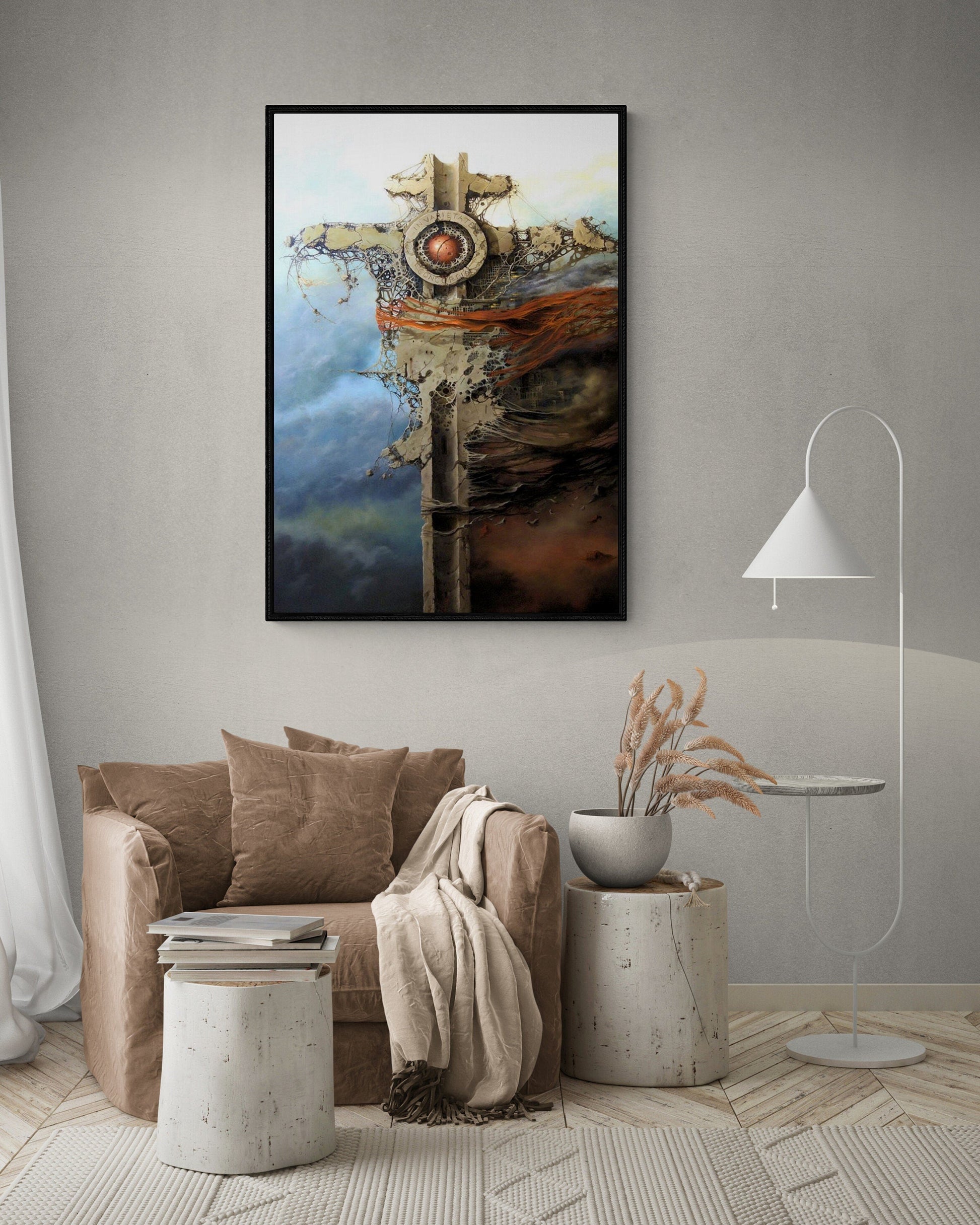 EUROPA Giclée FineArt Print reproduction from original oilpainting, printed on Hahnemühle Museum-Quality art paper, Gift for Art Lovers FOSHE ART