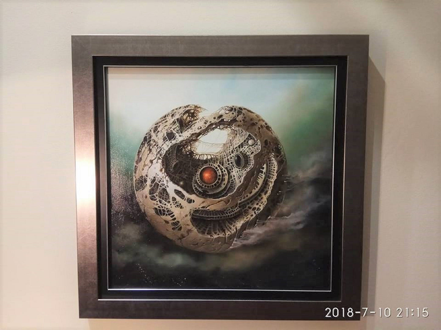 SECRET IN the SKY | Giclée Art Print from original oil painting signed by artist | Modern home decoration | Surrealist print | luxury gift FOSHE ART