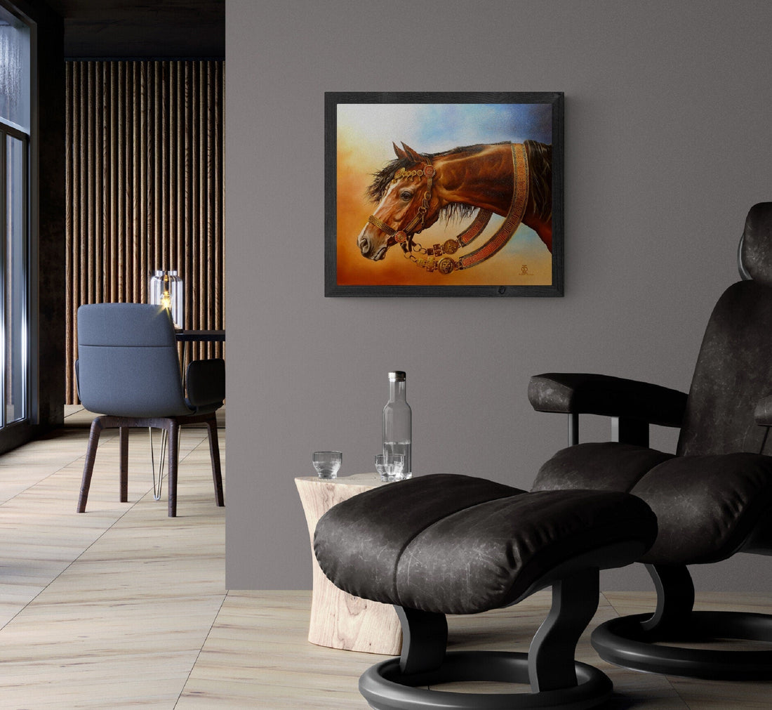 Bucephalus Fine Art Print: Alexander the Great's Horse, Modern Home Decor FOSHE ART