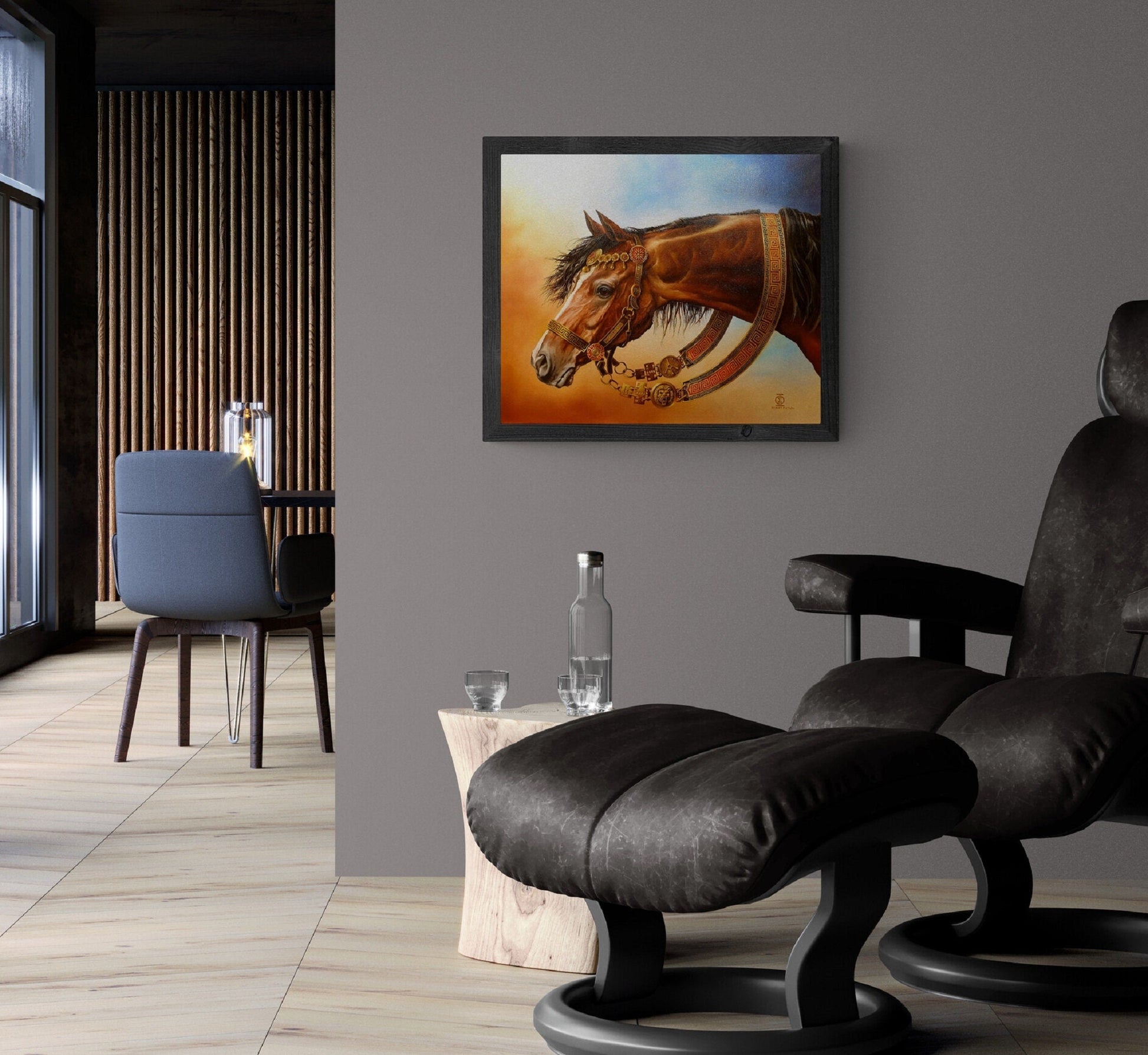 Bucephalus Fine Art Print: Alexander the Great's Horse, Modern Home Decor FOSHE ART