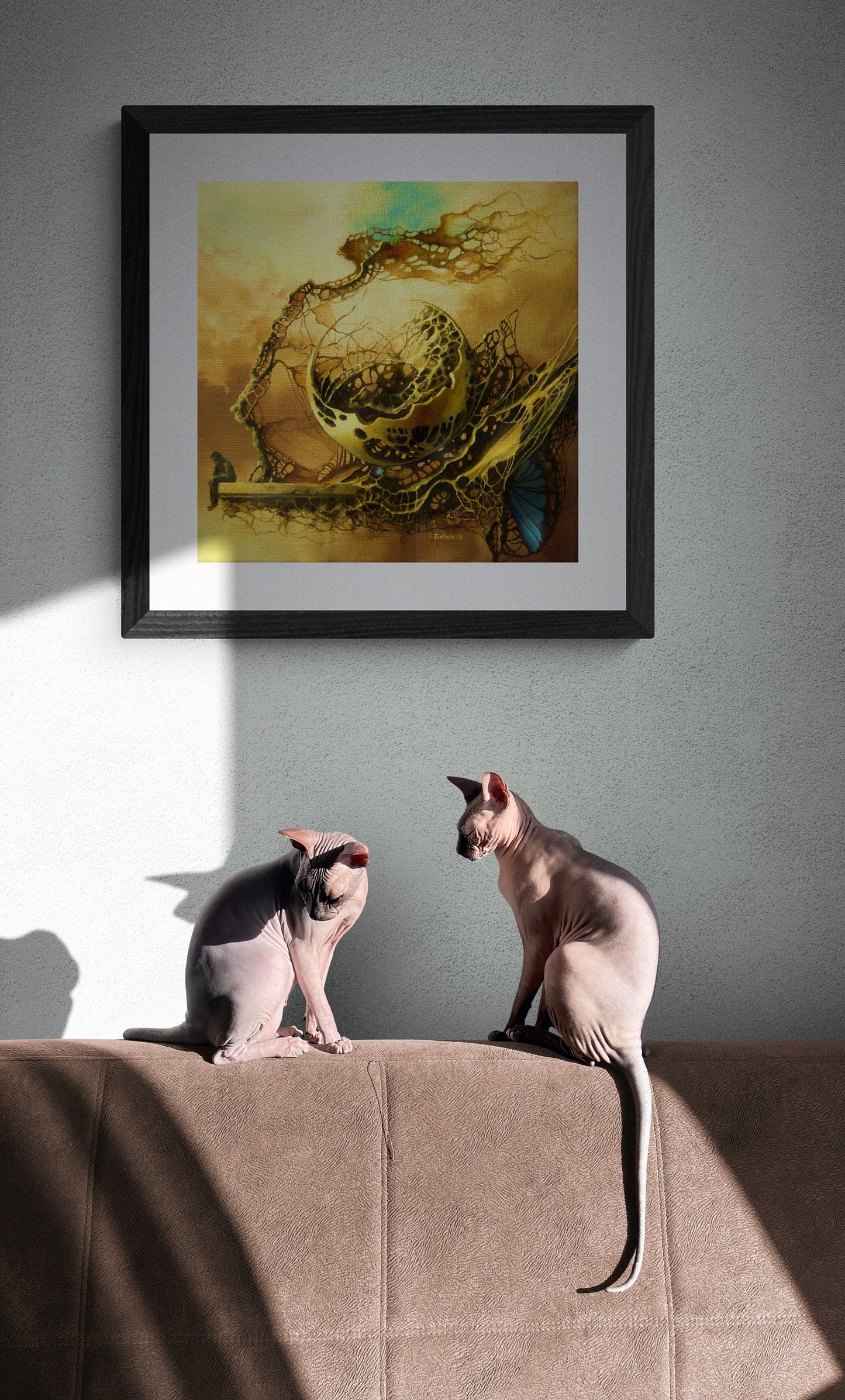 LONELINESS | fine art print from original oil painting  modern home decoration | gift idea for surreal art lovers FOSHE ART