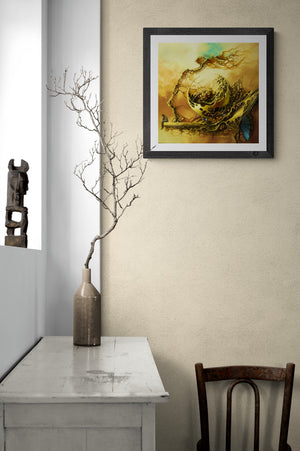 LONELINESS | fine art print from original oil painting  modern home decoration | gift idea for surreal art lovers