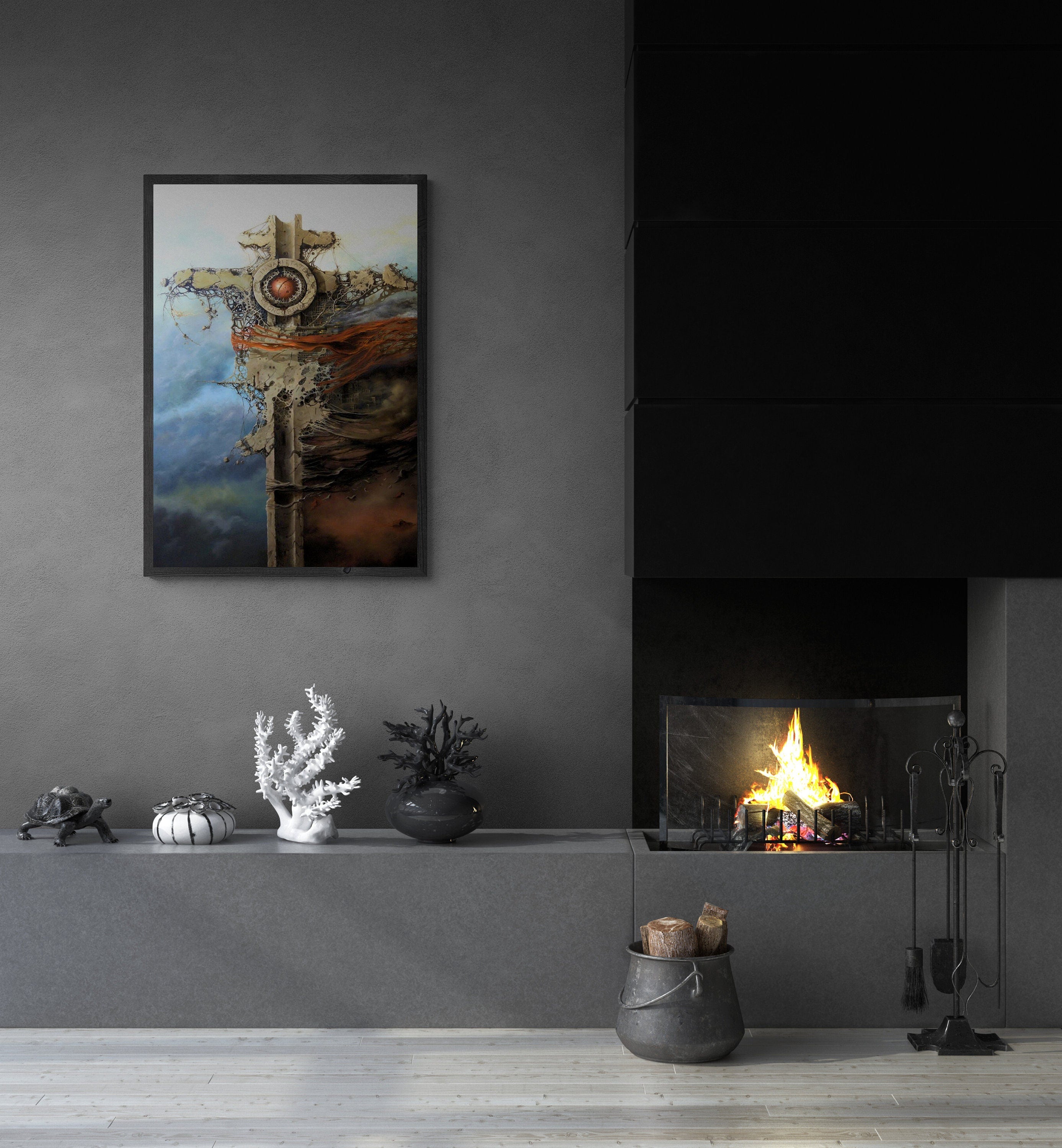 EUROPA Giclée FineArt Print reproduction from original oilpainting, printed on Hahnemühle Museum-Quality art paper, Gift for Art Lovers FOSHE ART