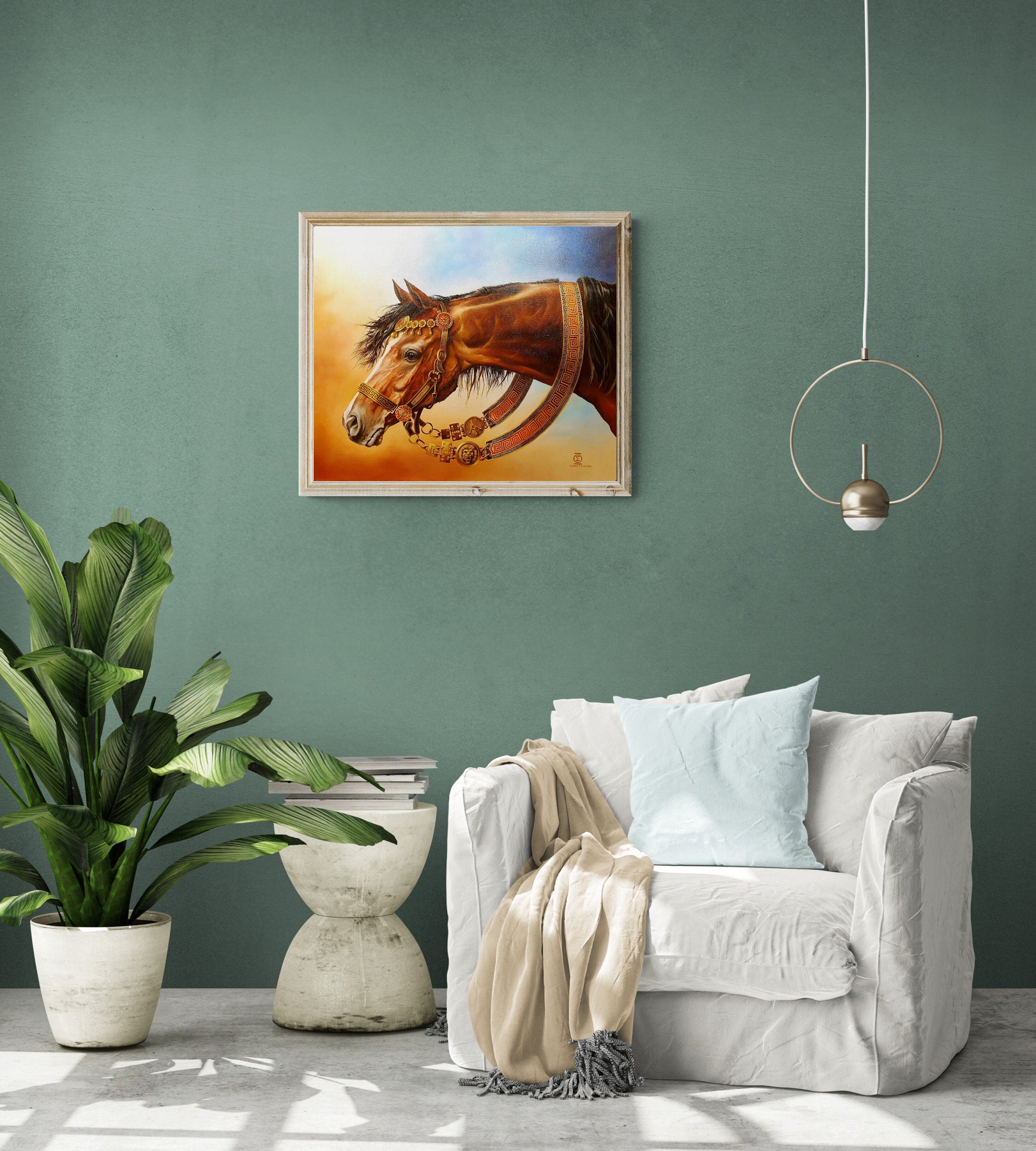 Bucephalus Fine Art Print: Alexander the Great's Horse, Modern Home Decor FOSHE ART