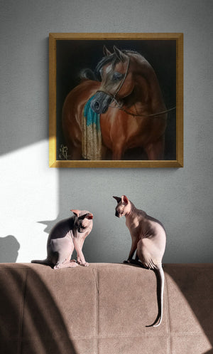HORSE of YOUR HEART | fine art print from original oil painting | horse photo| equestrian print | equestrian decor | High Definition Print