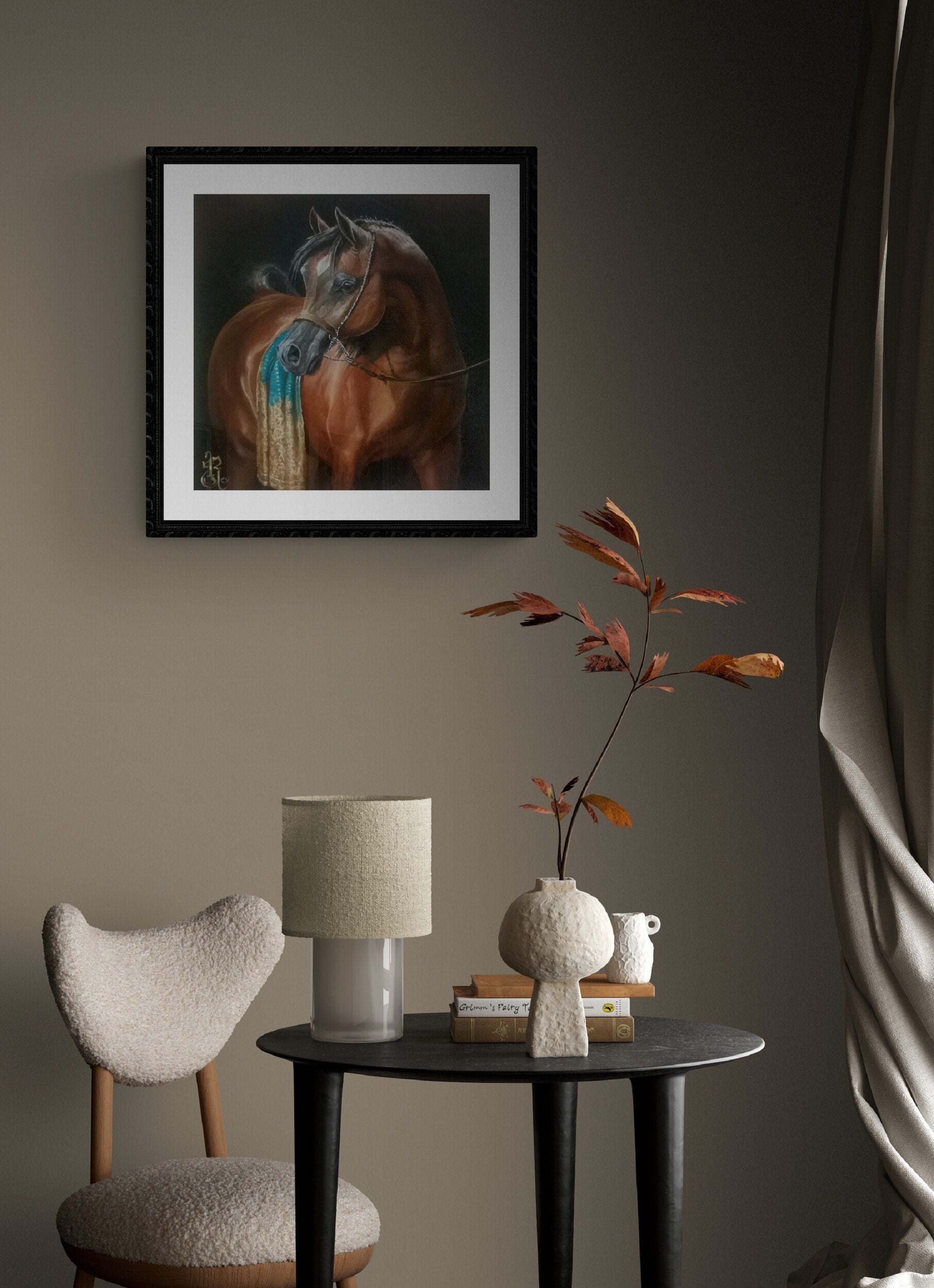 HORSE of YOUR HEART | fine art print from original oil painting | horse photo| equestrian print | equestrian decor | High Definition Print FOSHE ART