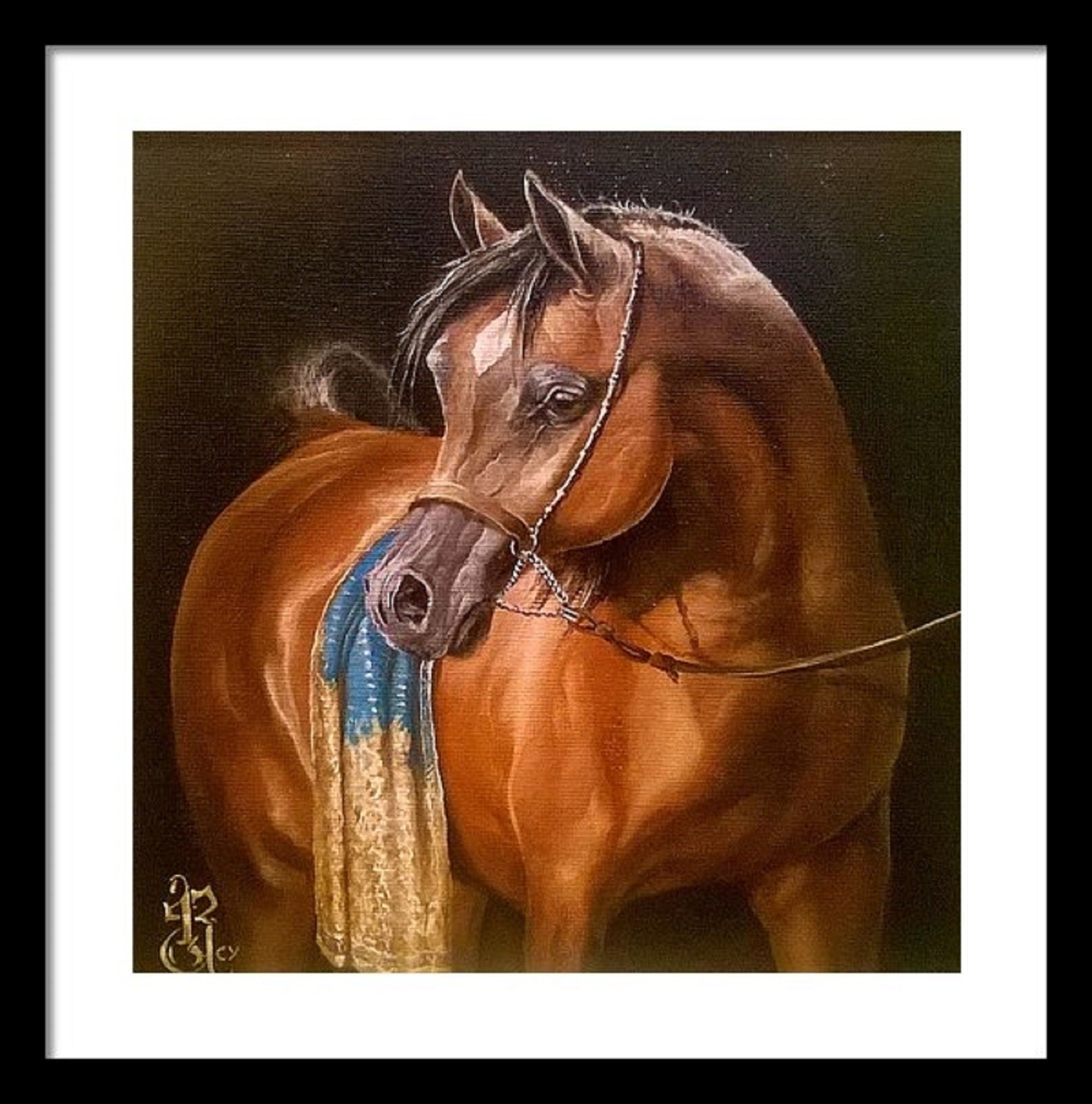 HORSE of YOUR HEART | fine art print from original oil painting | horse photo| equestrian print | equestrian decor | High Definition Print FOSHE ART