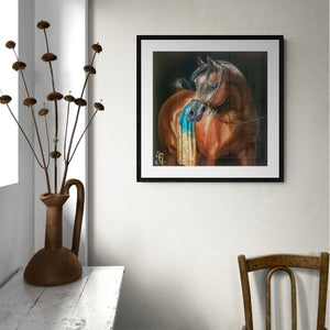 HORSE of YOUR HEART | fine art print from original oil painting | horse photo| equestrian print | equestrian decor | High Definition Print
