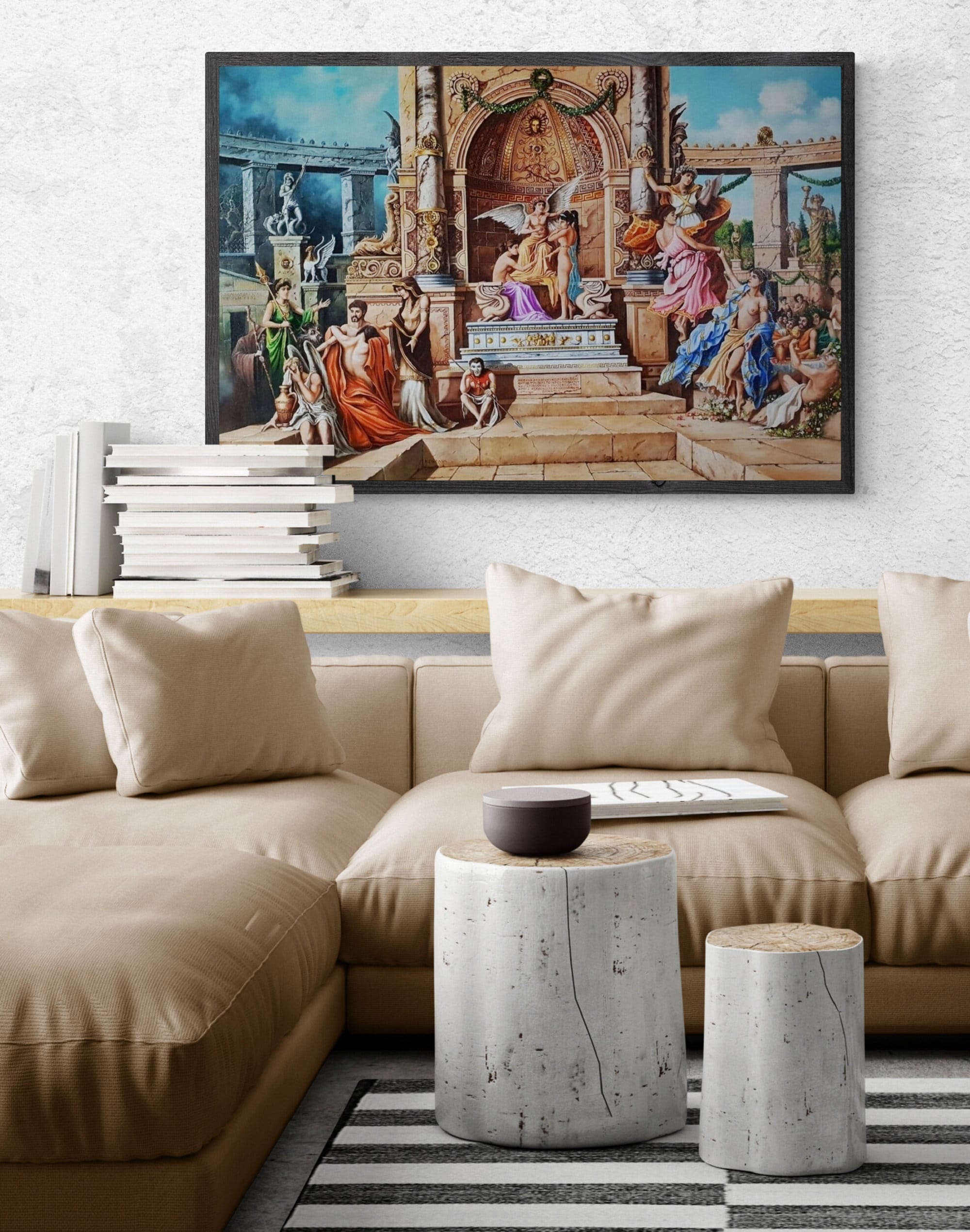 Temple of Apollo Giclee Print, Greek Mythology Fine Art Paper FOSHE ART