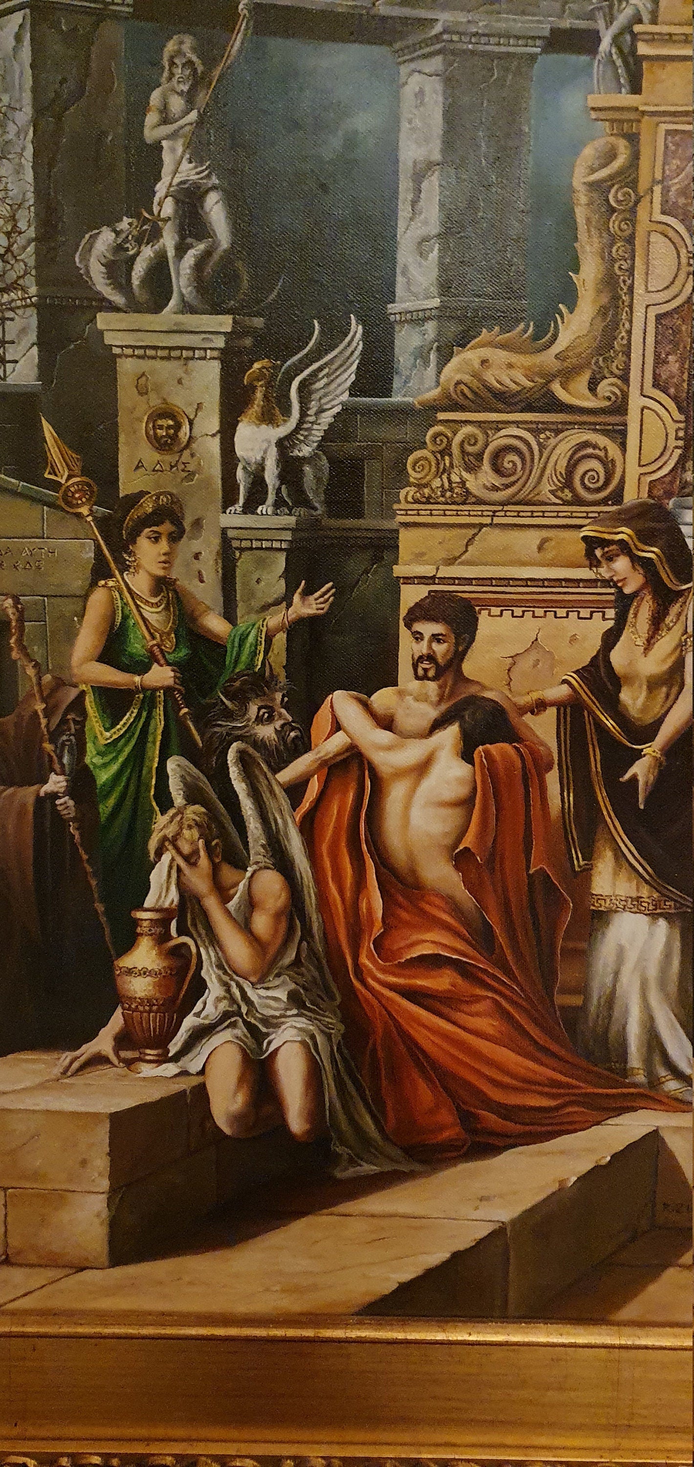 Temple of Apollo Giclee Print, Greek Mythology Fine Art Paper FOSHE ART