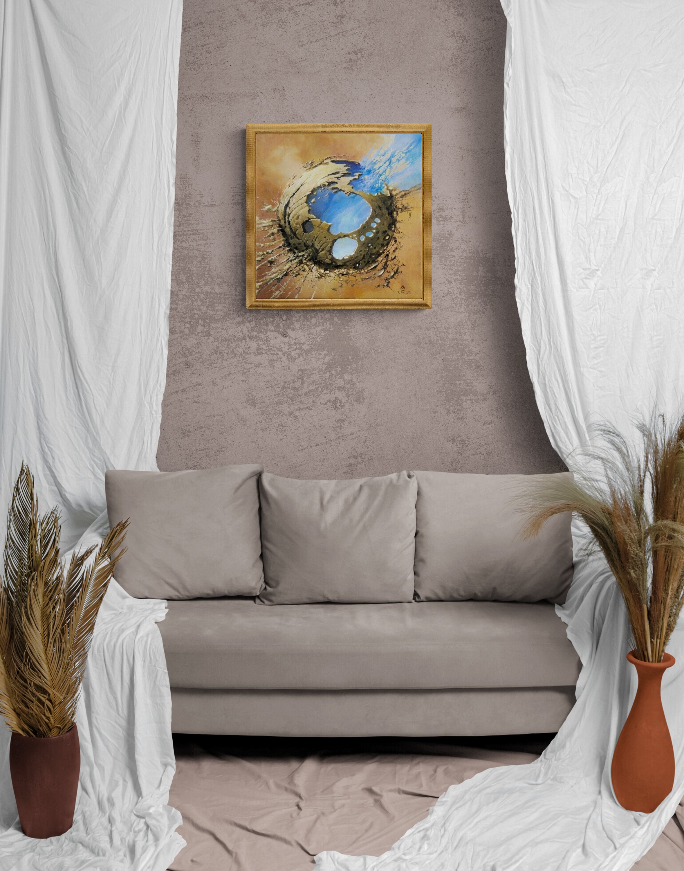 EVENT HORIZON | Fine art print from original oil painting | Modern home decoration | Gift idea for surreal art lovers FOSHE ART