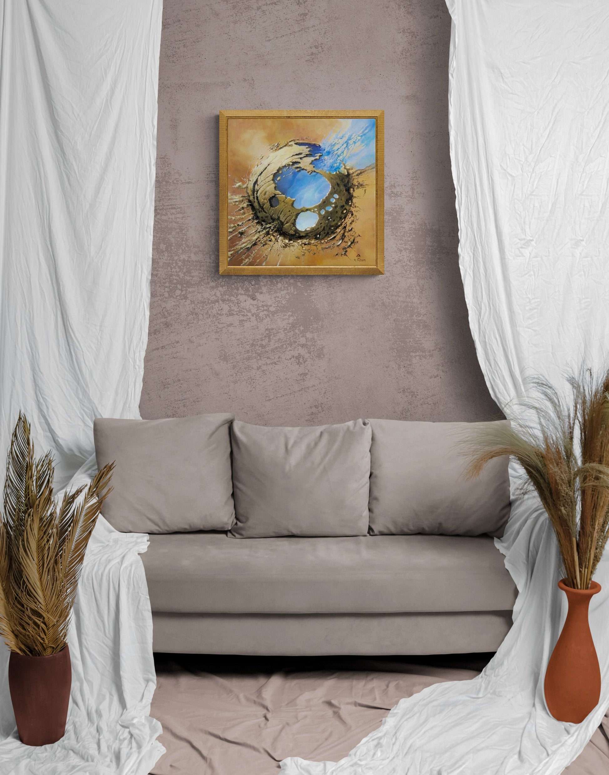 EVENT HORIZON | Fine art print from original oil painting | Modern home decoration | Gift idea for surreal art lovers FOSHE ART