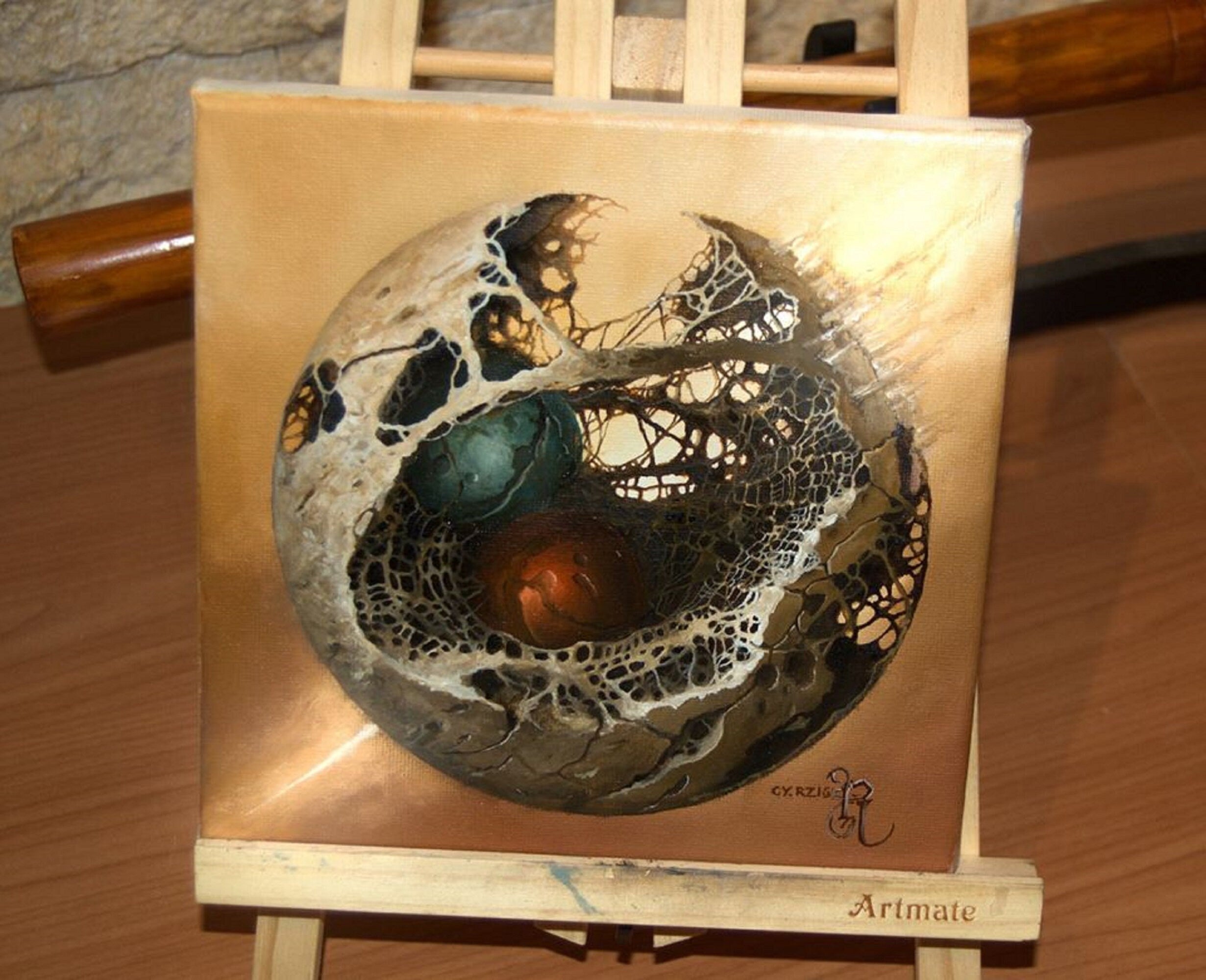 PUZZLE BALL Print | Giclee Art Prints from original painting | Abstract Wall Art | Home Decore