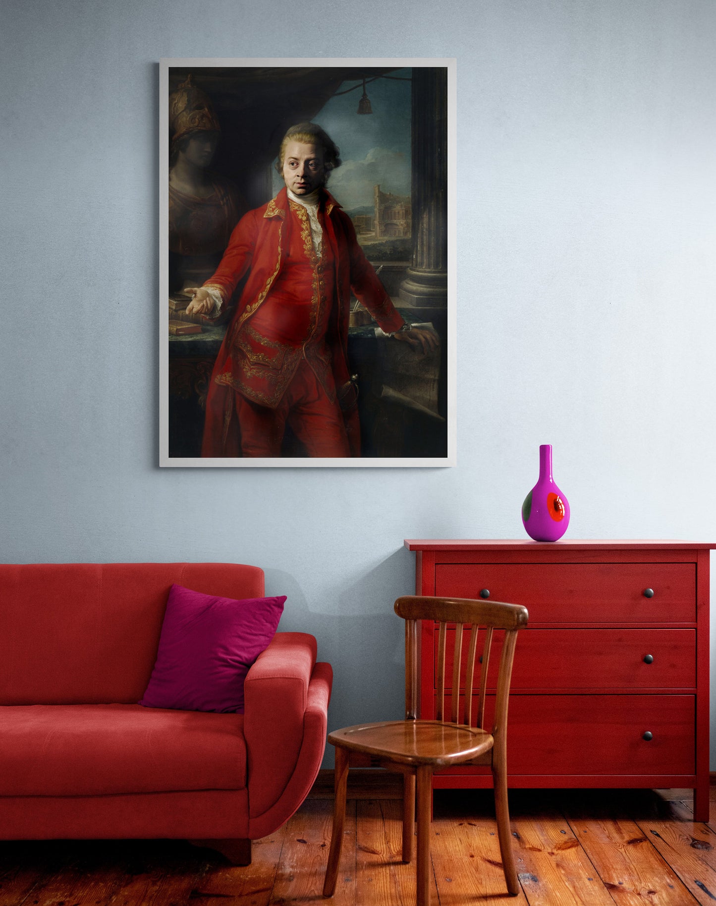 AMADEUS MOZART DGA Portrait that has never been seen before, Fine Art Print, Giclée, Great Composer