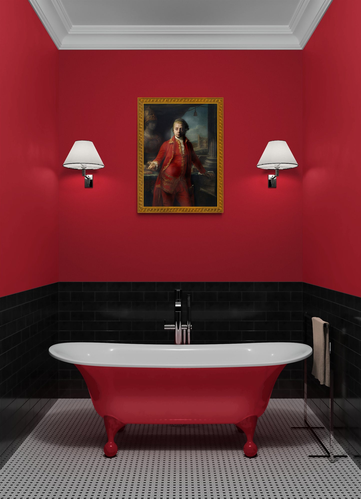 AMADEUS MOZART DGA Portrait that has never been seen before, Fine Art Print, Giclée, Great Composer