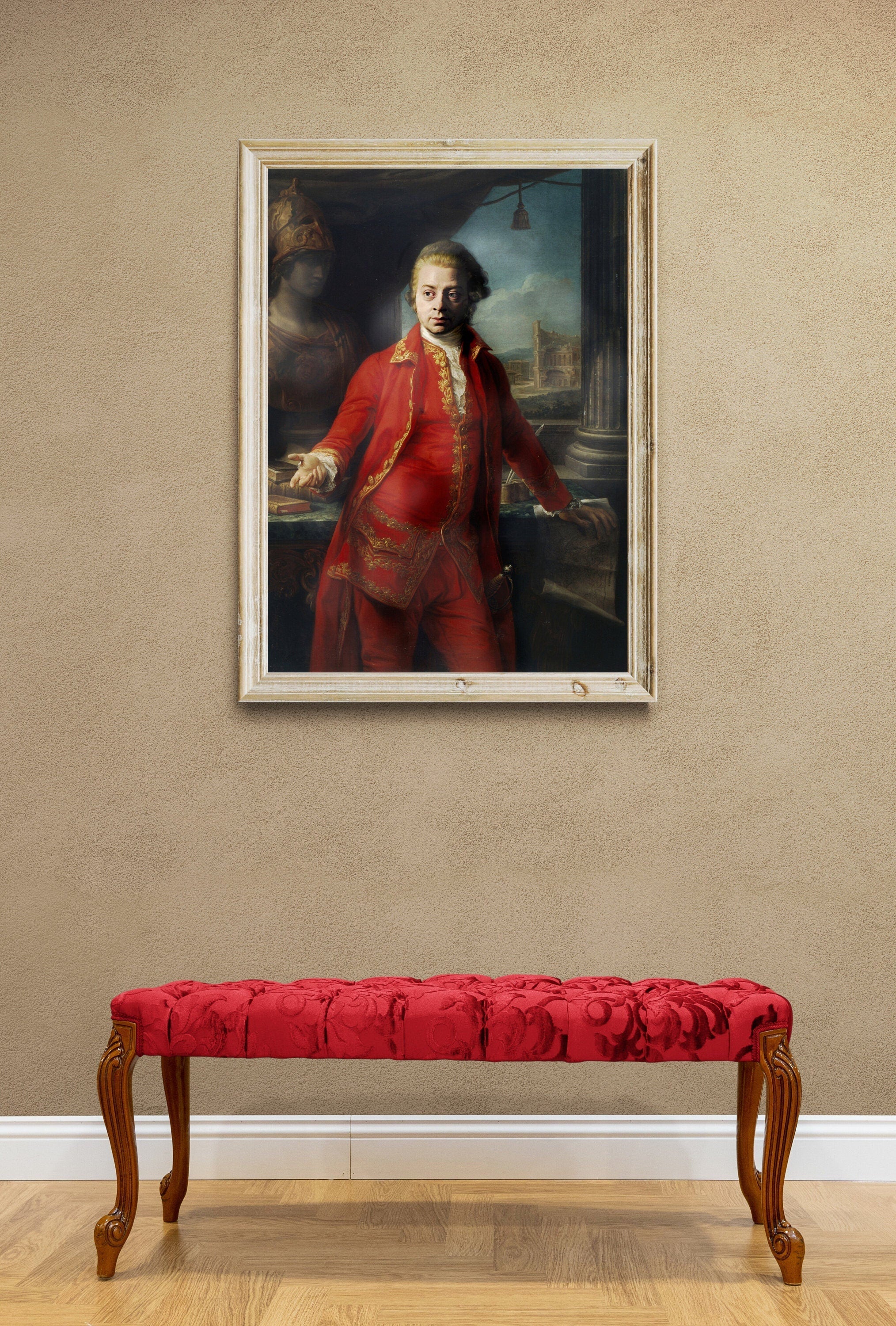 Amadeus Mozart Portrait, Fine Art Giclée Print FOSHE ART