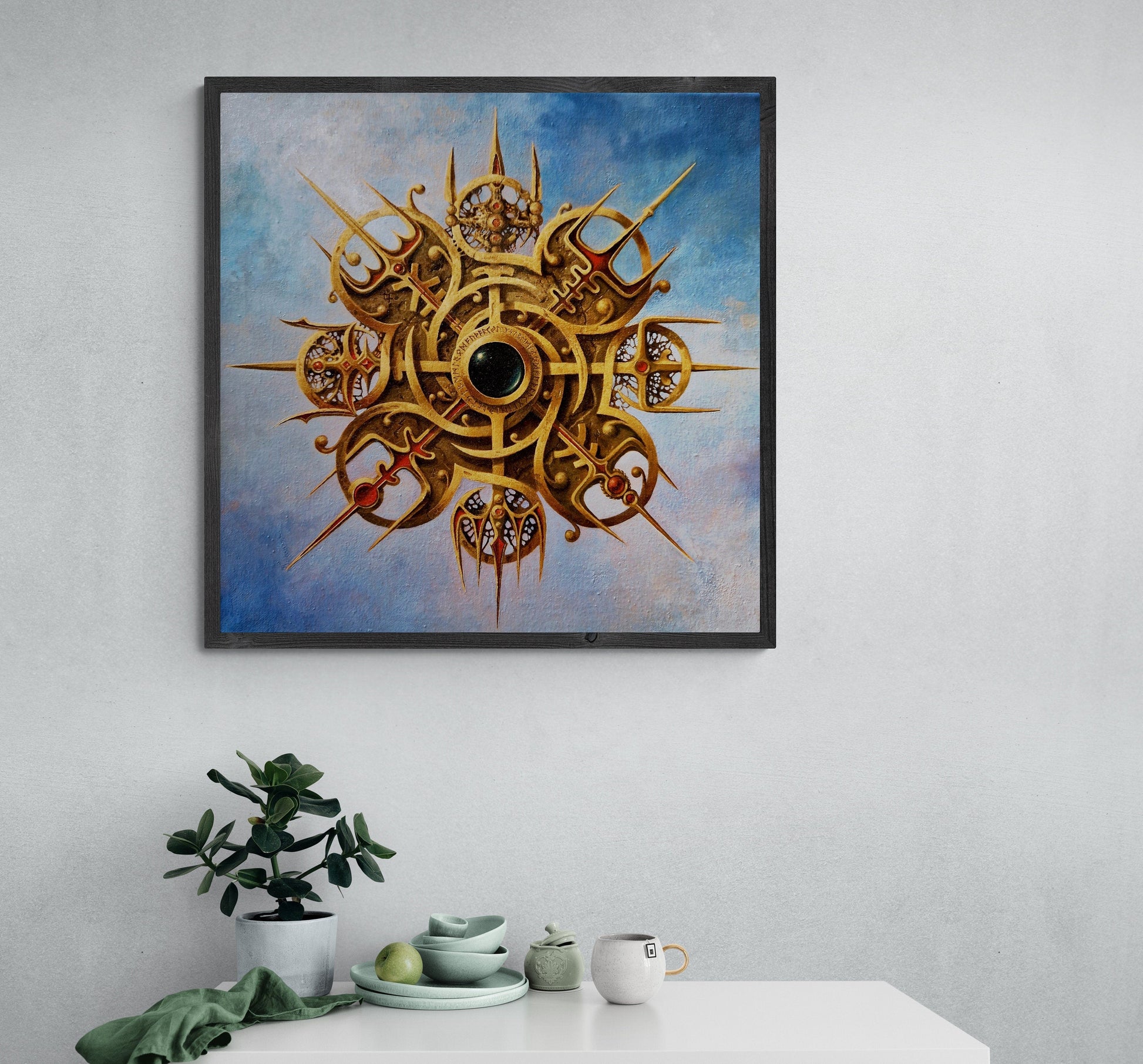 VEGVISIR VIKING Compass | Viking Art Prints from original painting | Viking Decor | Norse mythology art | Viking gifts for men FOSHE ART