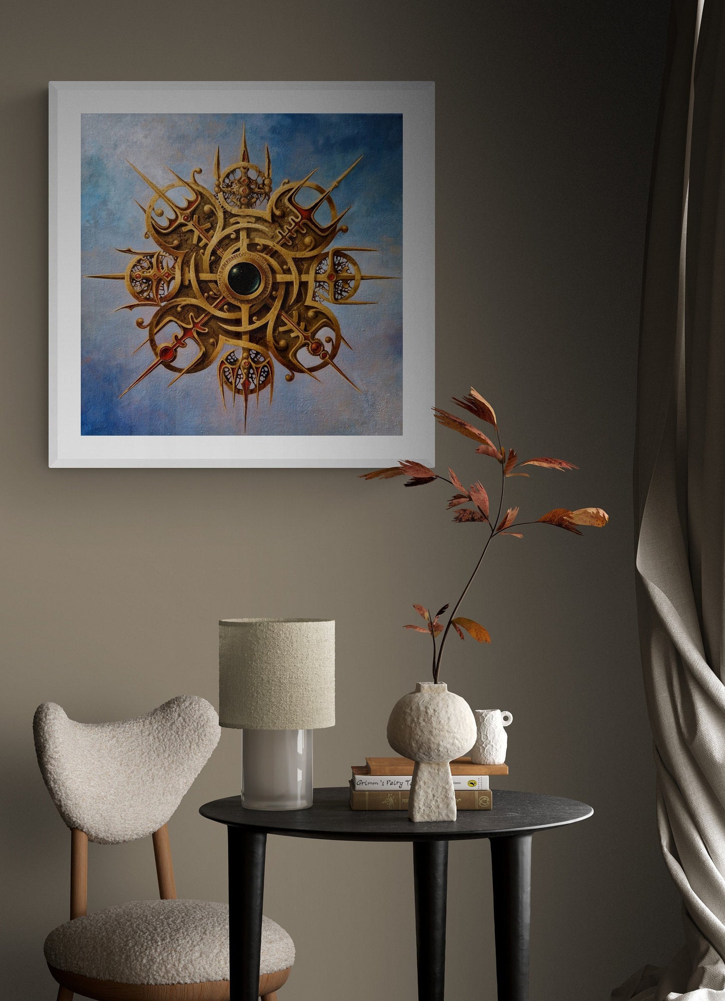 VEGVISIR VIKING Compass | Viking Art Prints of original painting | Viking Decor | Norse mythology art | Viking gifts for men