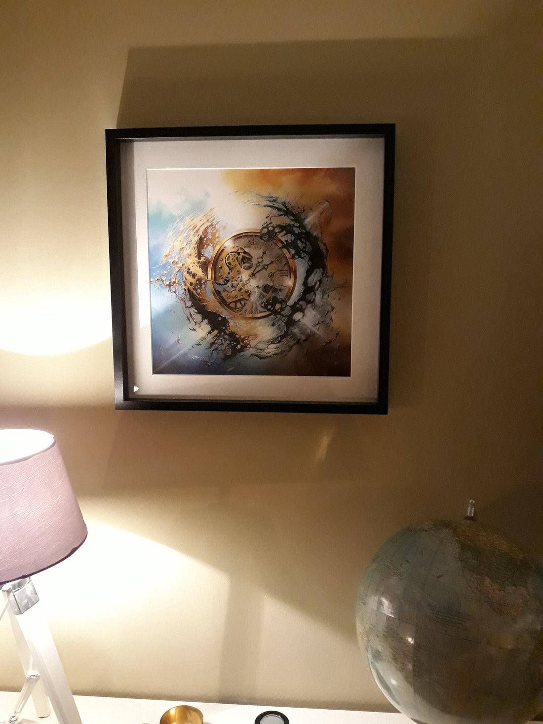 END OF TIME Fine Art Prints from original painting, Clock poster, Surreal art prints, Universe, Passing Time, Home Decore