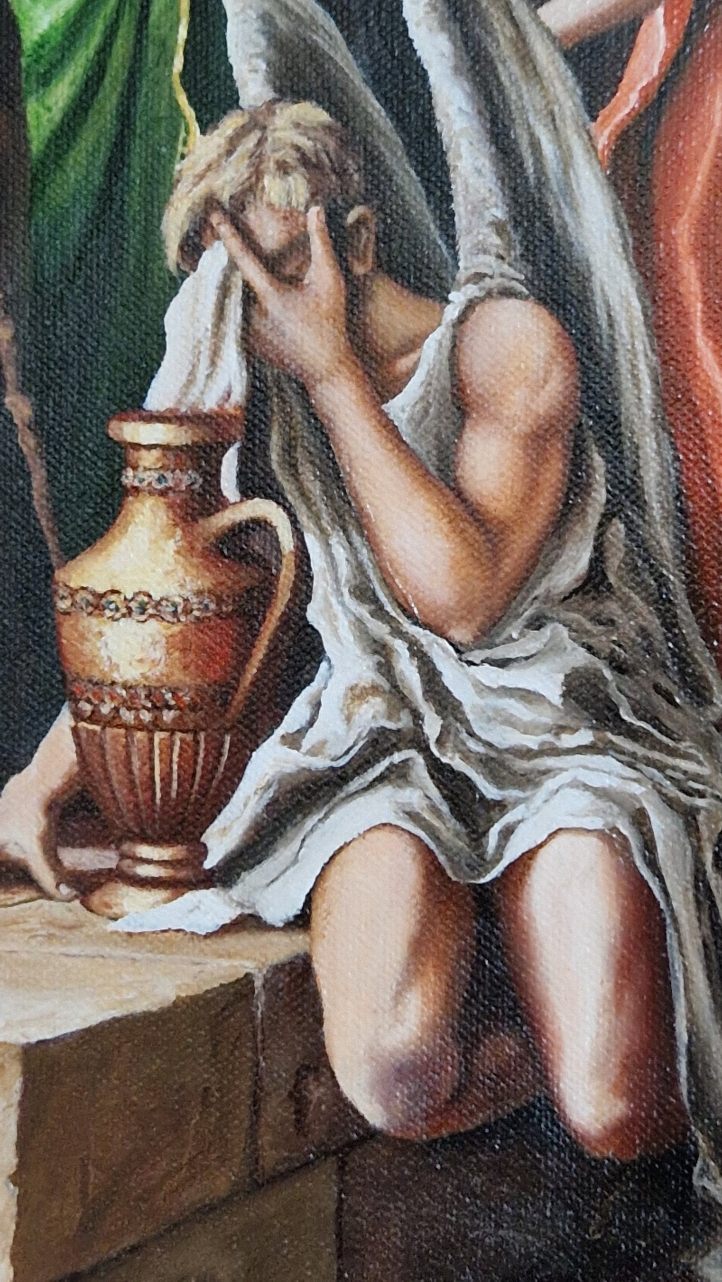 Greek Mythology art, TEMPLE of APOLLO giclee print from original oil painting, Extra large wall art