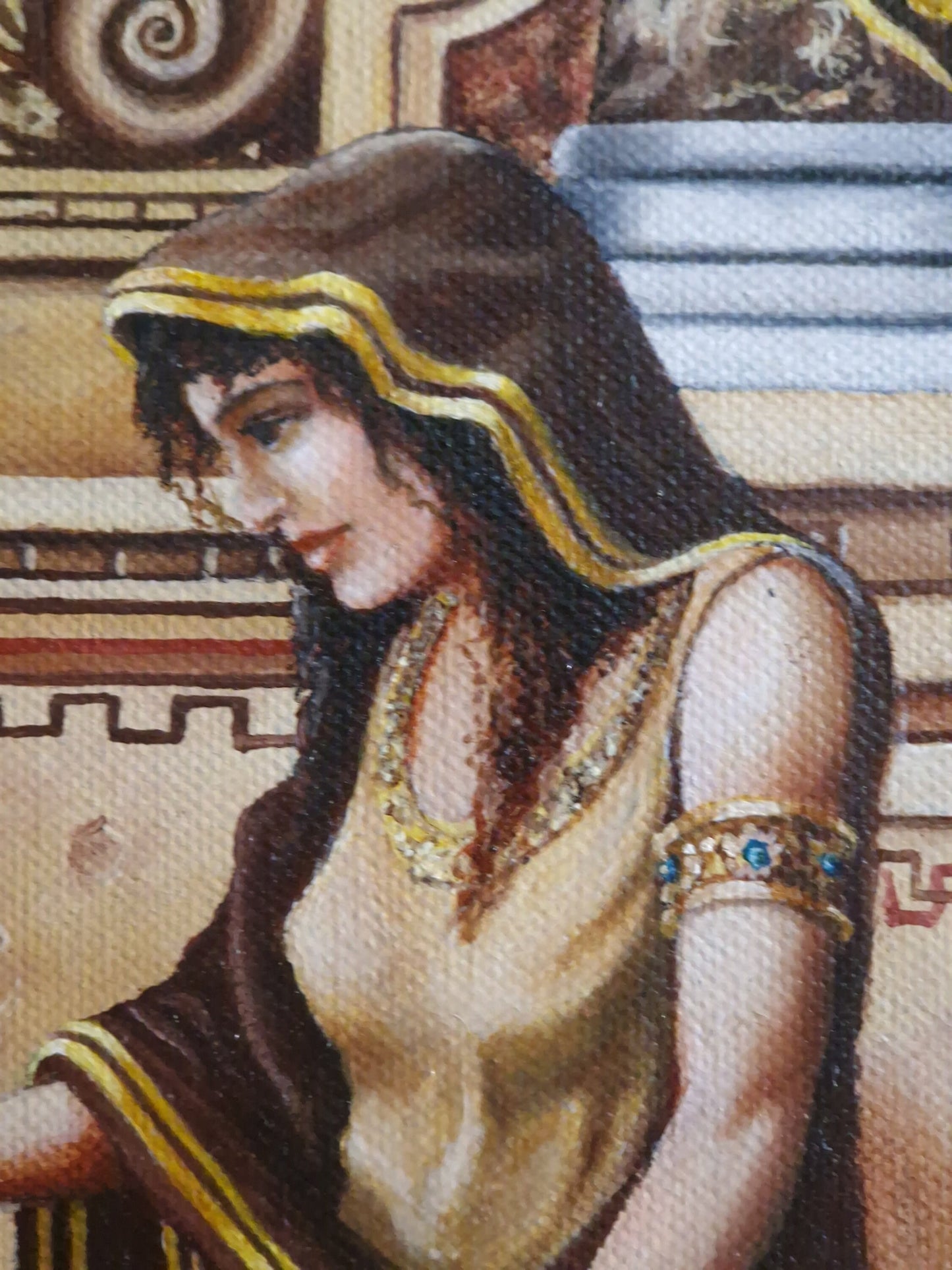 Greek Mythology art, TEMPLE of APOLLO giclee print from original oil painting, Extra large wall art