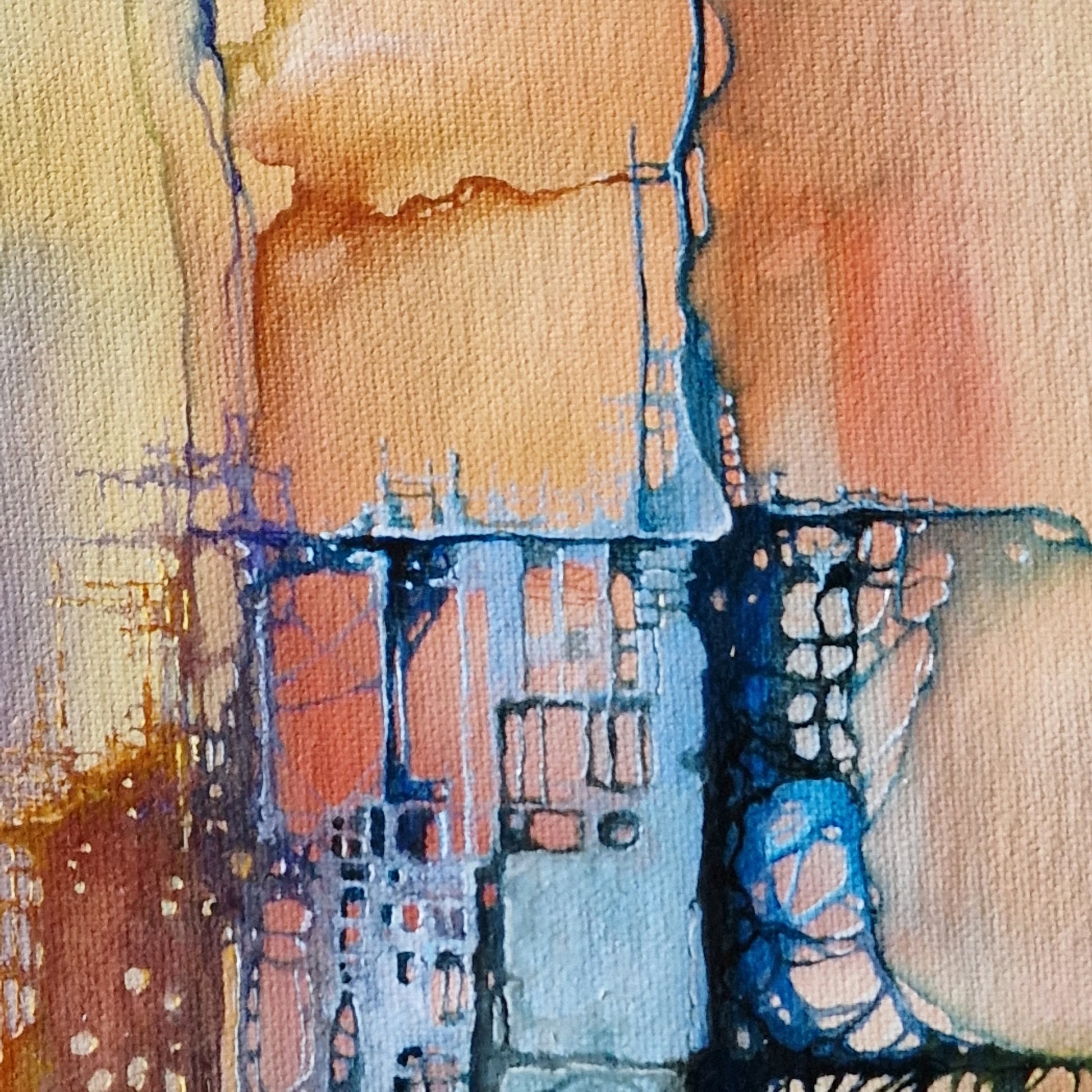 EYE OF VIRACOCHA Abstract painting, Art Prints from oil painting, Home decore FOSHE ART