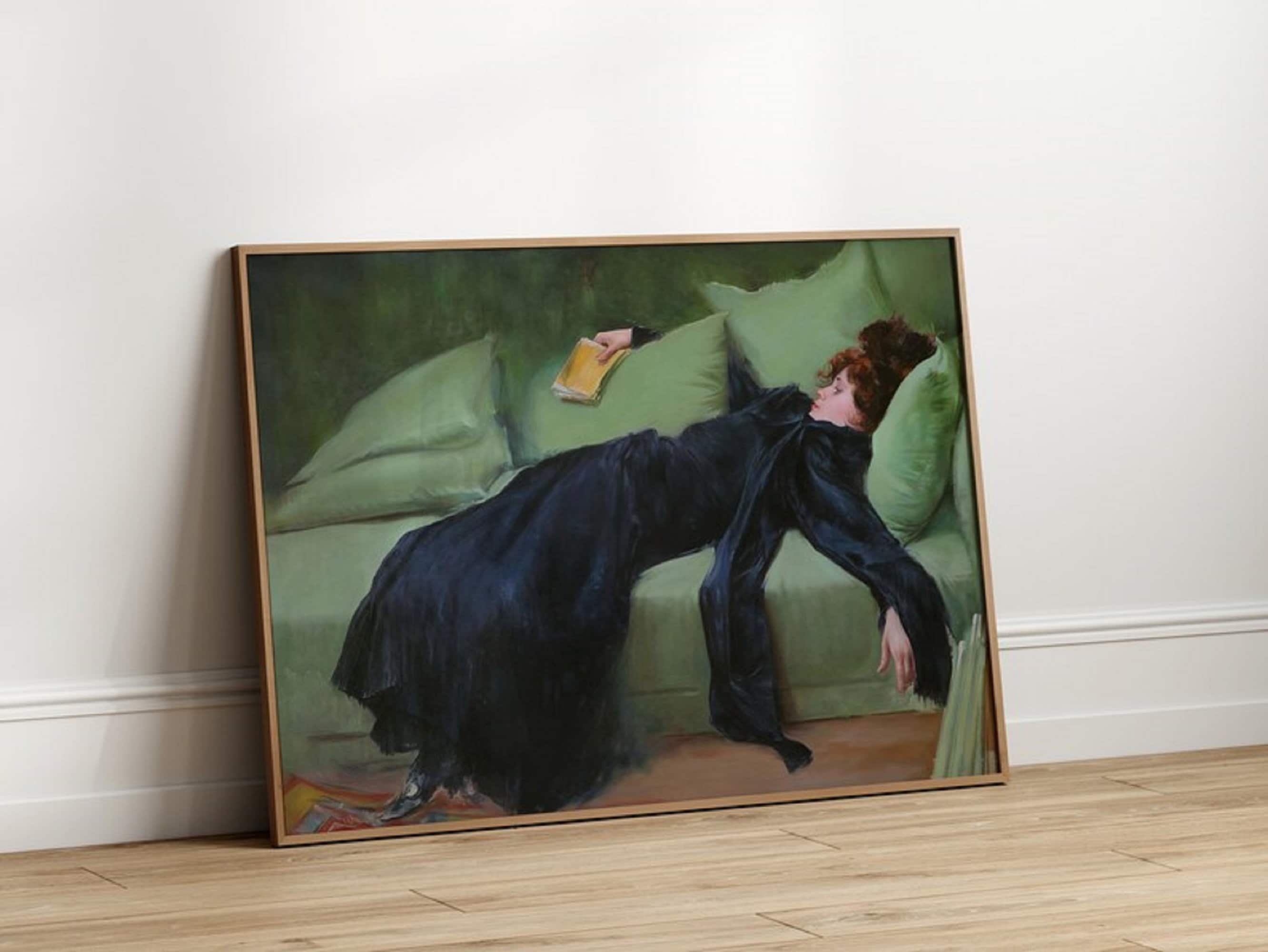 Ramon Casas 'Young Decadent' Canvas Print, Textured Fine Art Reproduction FOSHE ART