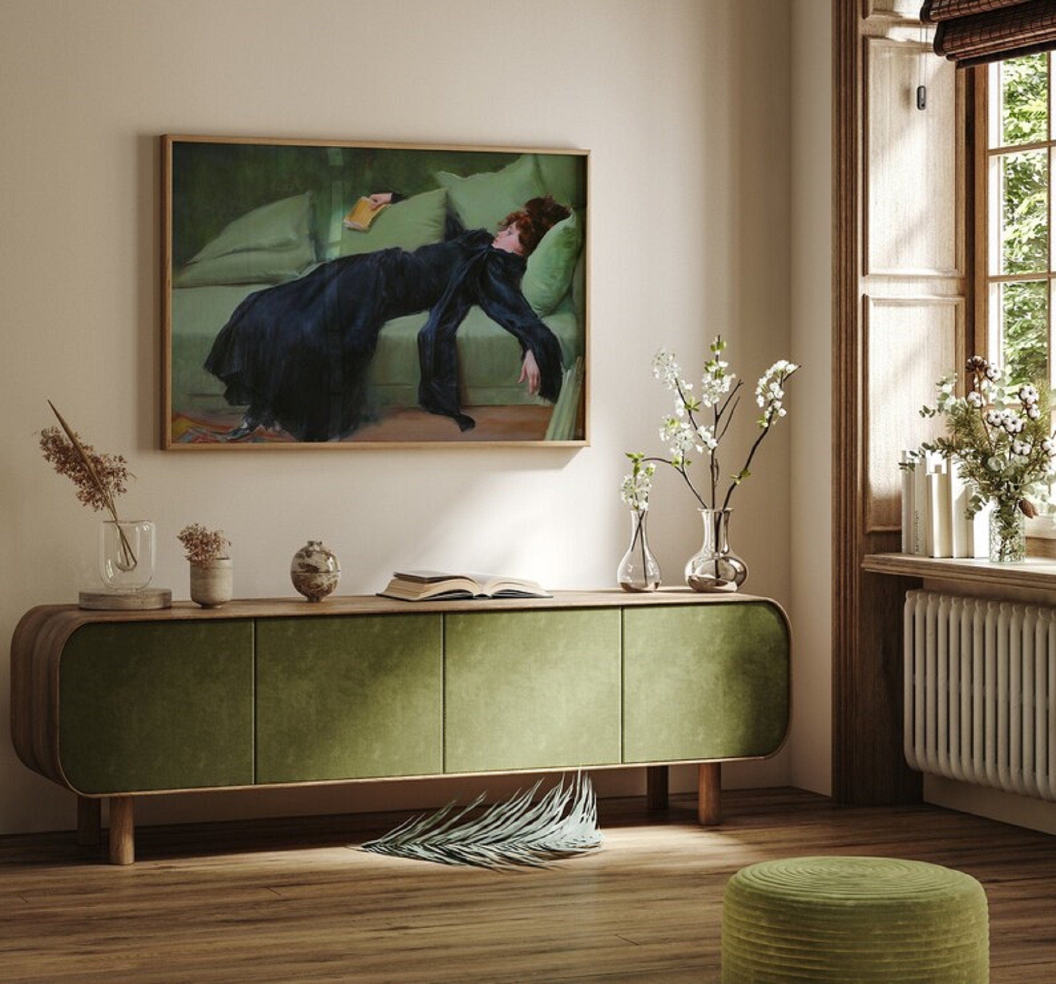 Ramon Casas 'Young Decadent' Canvas Print, Textured Fine Art Reproduction FOSHE ART