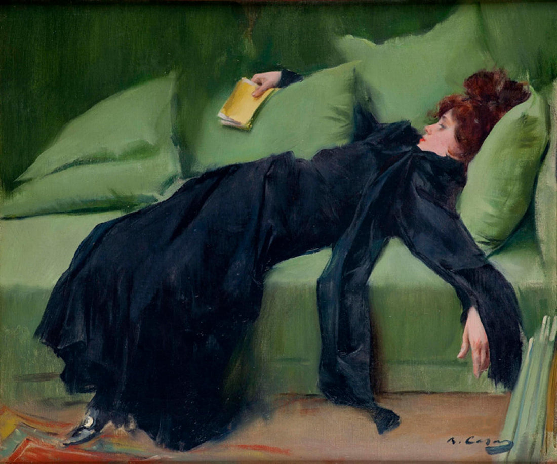 Ramon Casas 'Young Decadent' Canvas Print, Textured Fine Art Reproduction FOSHE ART