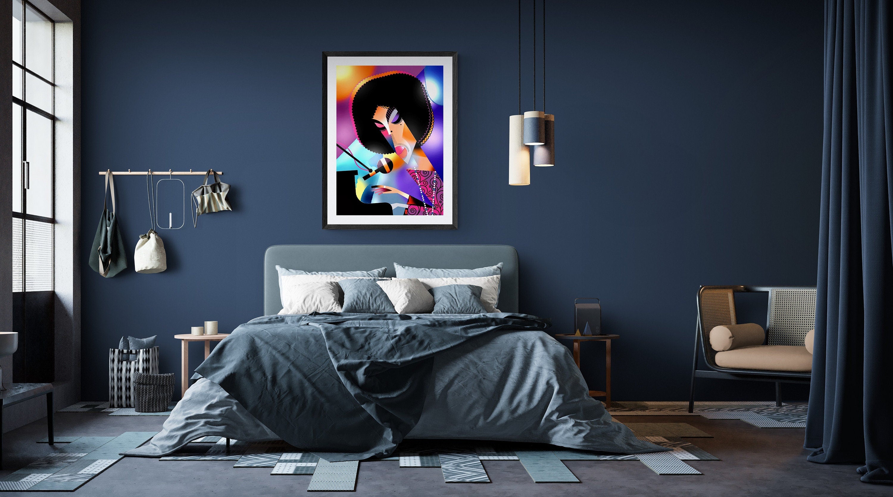 Prince Poster & Wall Art, Music, Icon, Pop, Rock, Purple Rain, Art Prints, Giclee Prints, Wall Decor,