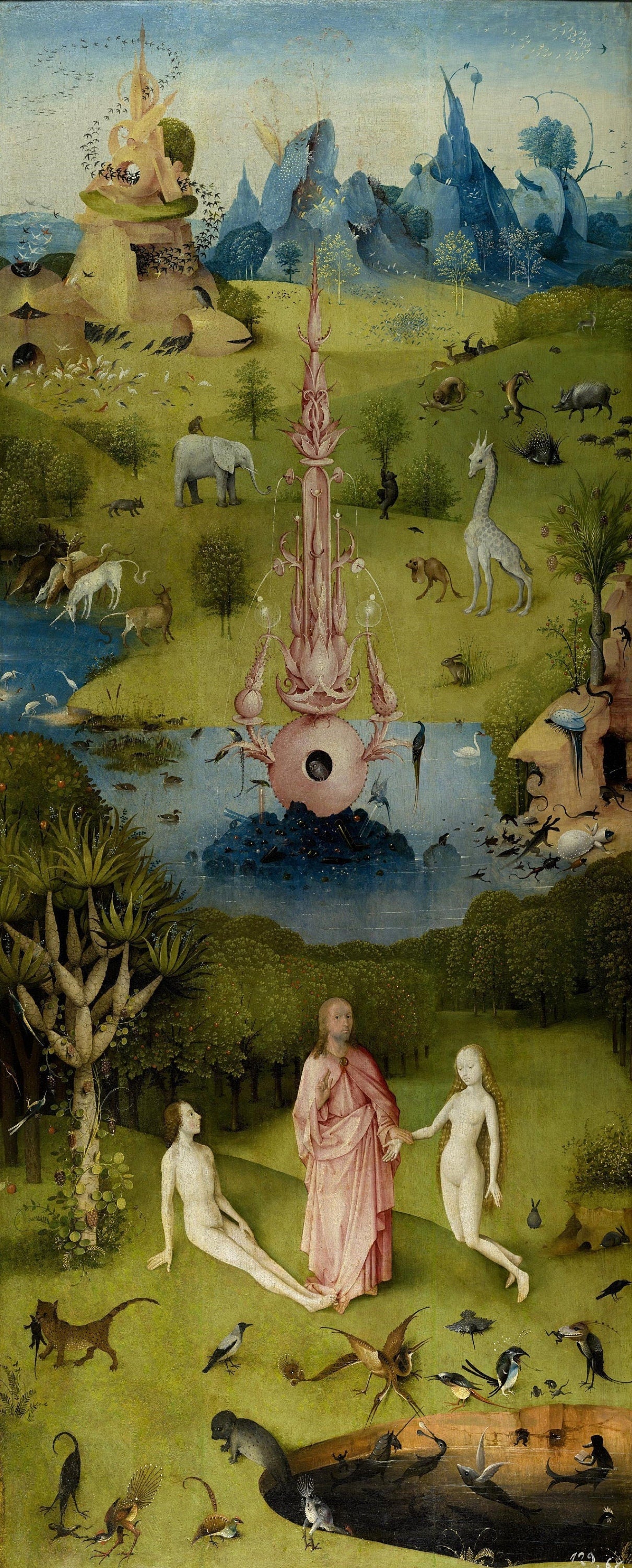 Hieronymus Bosch reproduction: Garden of Earthly Delights Bosh art prints on Hahnemühle, museum art exhibition poster, Oversized wall art FOSHE ART