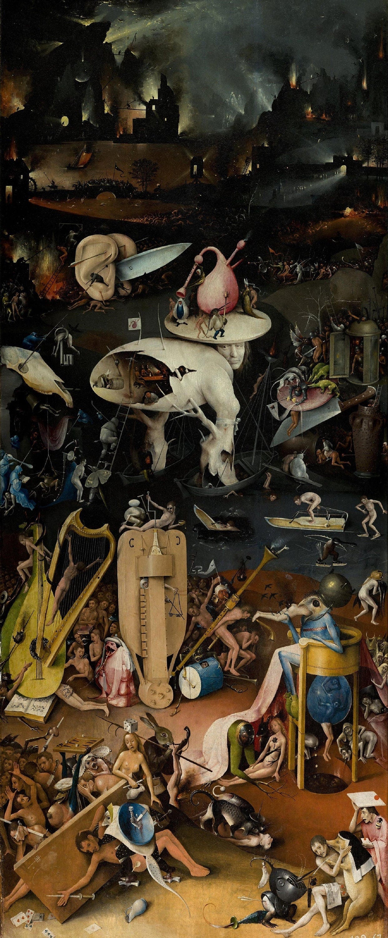 Bosch Garden of Earthly Delights Canvas Print: Triptych Oversized Wall Art FOSHE ART