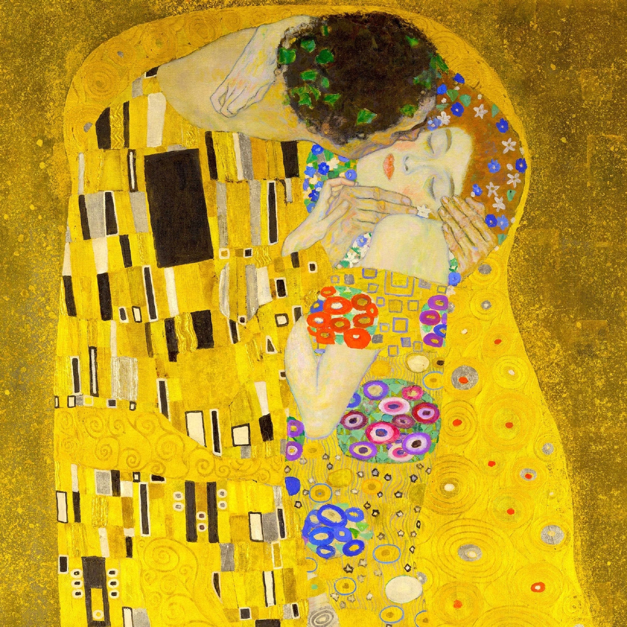The Kiss Gustav Klimt Print, Gustav Klimt Painting, Fine Art, Klimt Reproduction, Klimt The Kiss, Famous Painting