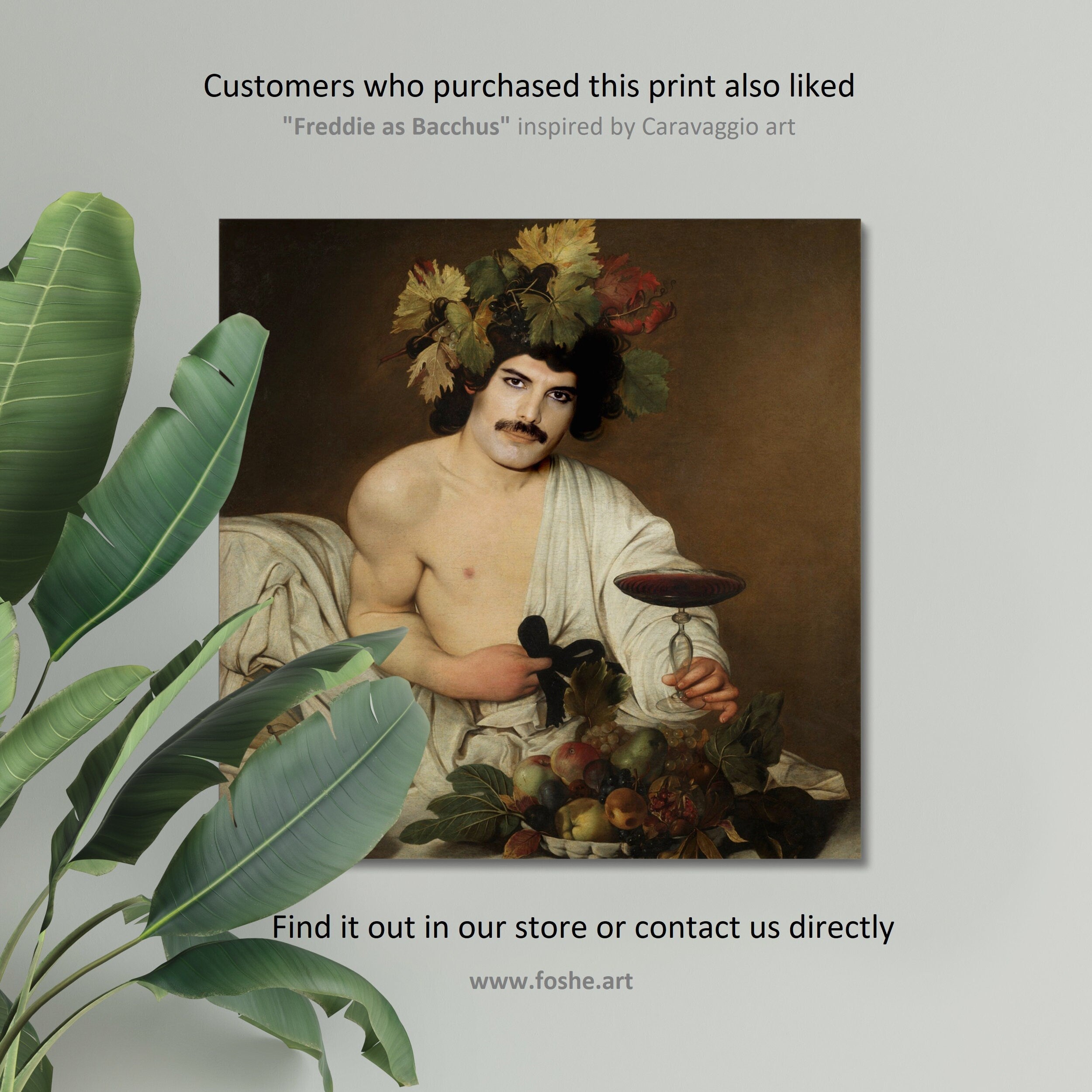 Freddie Mercury from Queen Unique Portrait, golden wall Art Print, Heavyweight paper, Music Icon, Singer Portrait,  New House Gift, House warming painting