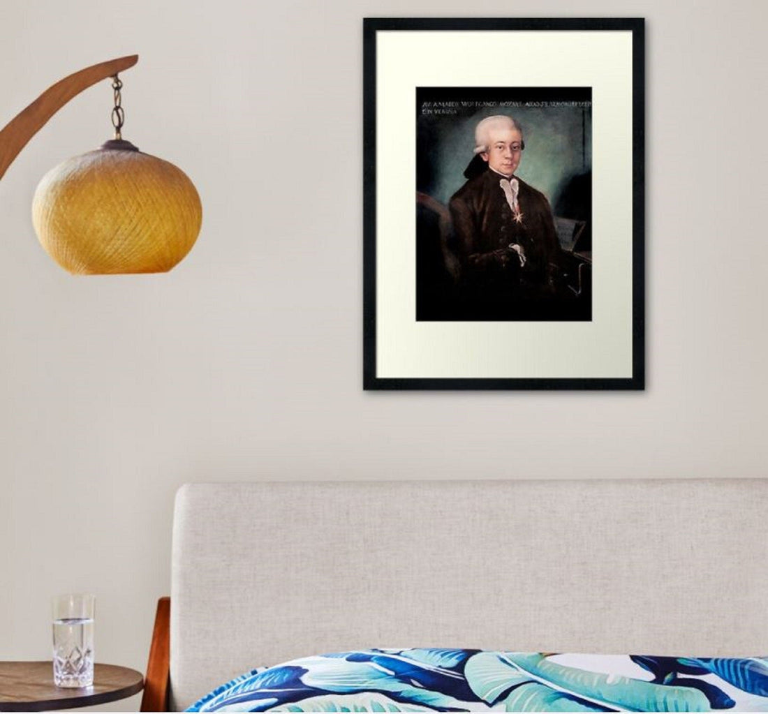 Mozart Portrait Fine Art Print, Bologna Mozart Reproduction FOSHE ART