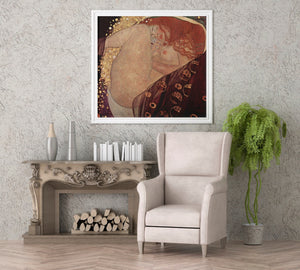 GUSTAV KLIMT Danae (1908), Art nouveau print on canvas, large wall art, famous art Klimt poster, Klimt painting, gift for him, reproduction