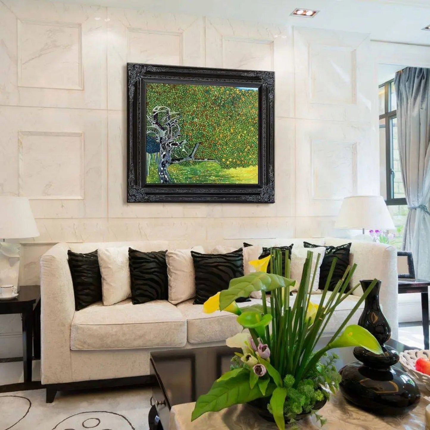 GUSTAV KLIMT - Golden Apple Tree - Giclee Wall Decor Art Print, Classical Art Reproduction, Print on canvas or paper, original large art FOSHE ART