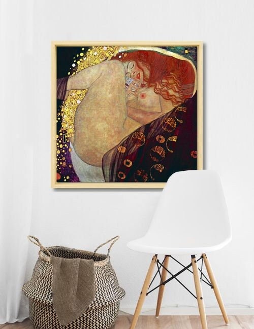 GUSTAV KLIMT Danae (1908), Art nouveau print on canvas, large wall art, famous art Klimt poster, Klimt painting, gift for him, reproduction