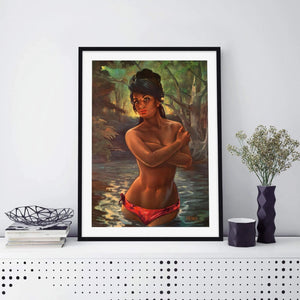 JH LYNCH Nymph, Fine Art Prints, Vintage Home Decor, Art Nouveau, Giclee Canvas/ Gallery Grade Paper prints or Art Poster