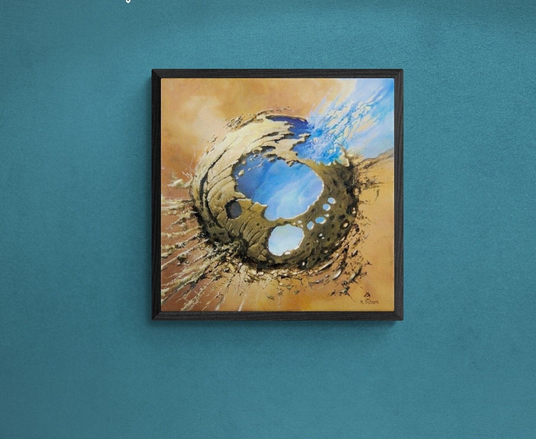 EVENT HORIZON | Fine art print from original oil painting | Modern home decoration | Gift idea for surreal art lovers FOSHE ART