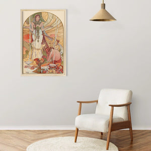 ALPHONSE MUCHA,  Incantation, Fine Art Prints, Vintage Home Decor,Giclee Paper / Canvas Prints, Poster or 3D Hand Finished Premium Print
