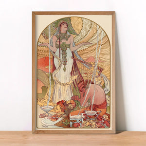 ALPHONSE MUCHA,  Incantation, Fine Art Prints, Vintage Home Decor,Giclee Paper / Canvas Prints, Poster or 3D Hand Finished Premium Print