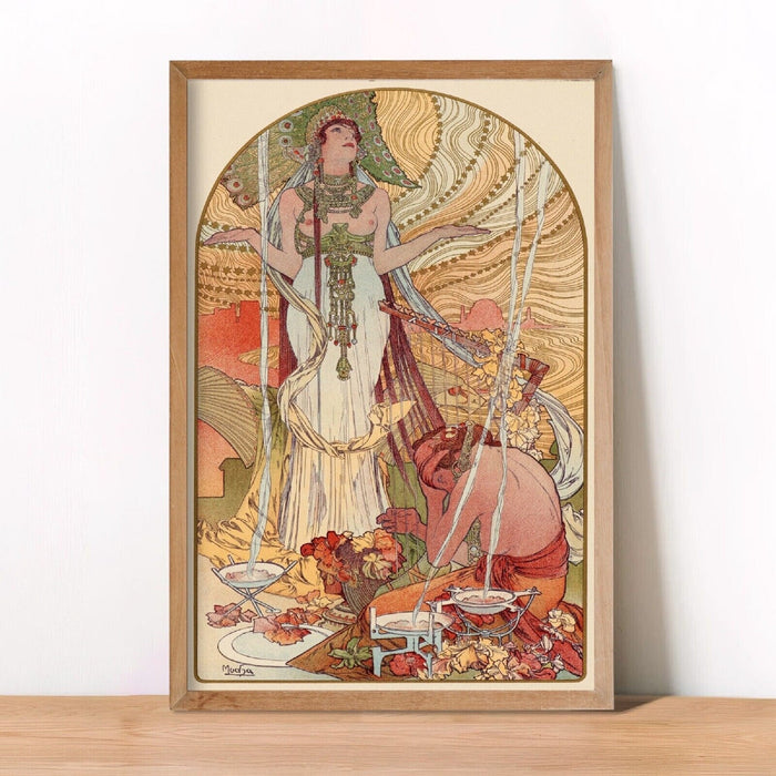 ALPHONSE MUCHA,  Incantation, Fine Art Prints, Vintage Home Decor,Giclee Paper / Canvas Prints, Poster or 3D Hand Finished Premium Print