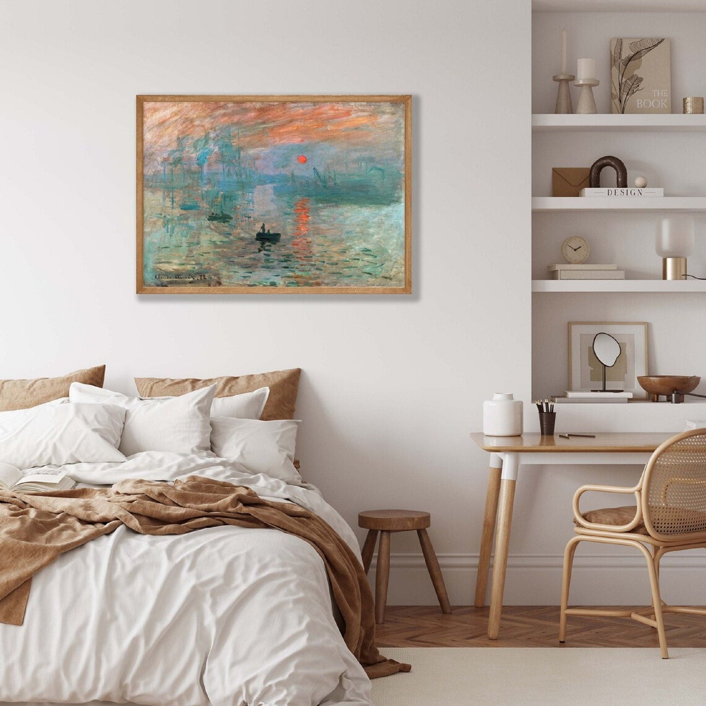 CLAUDE MONET, Impression Sunrise Fine Art Prints, Art Nouveau Print, Giclee Paper / Canvas Prints, Poster or 3D Hand Finished Premium Print FOSHE ART