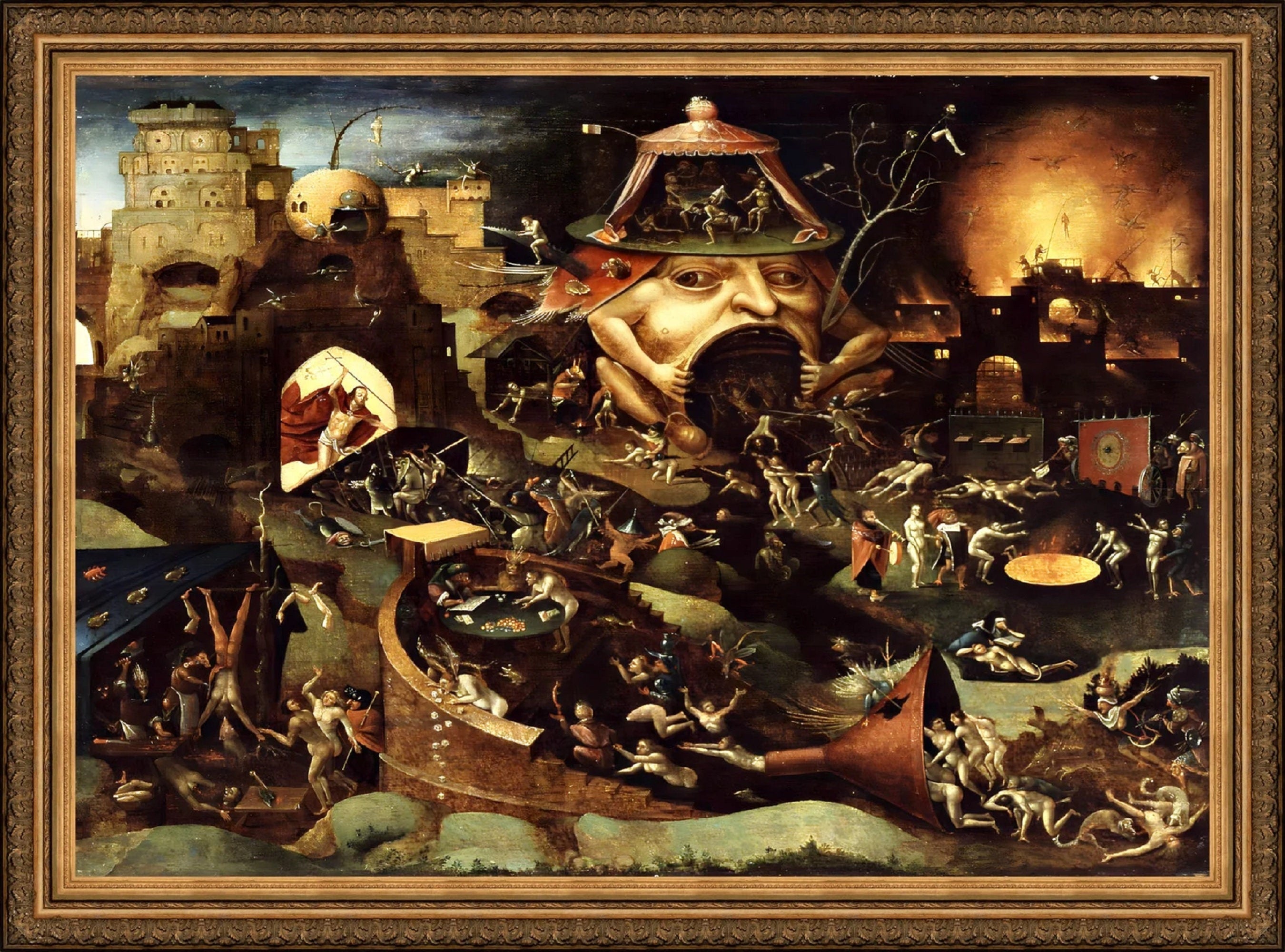 Christ in Limbo Giclée Print, Hieronymus Bosch Fine Art Reproduction FOSHE ART