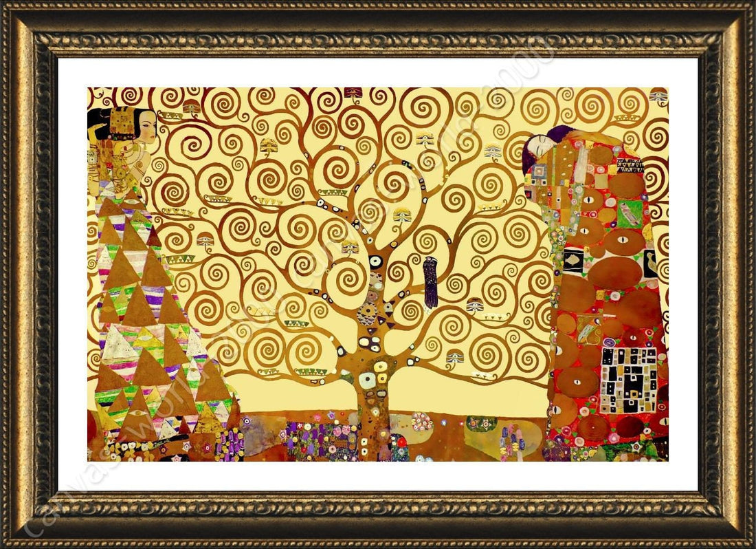 Gustav Klimt Tree of Life Art Print, Museum Exhibition Poster FOSHE ART