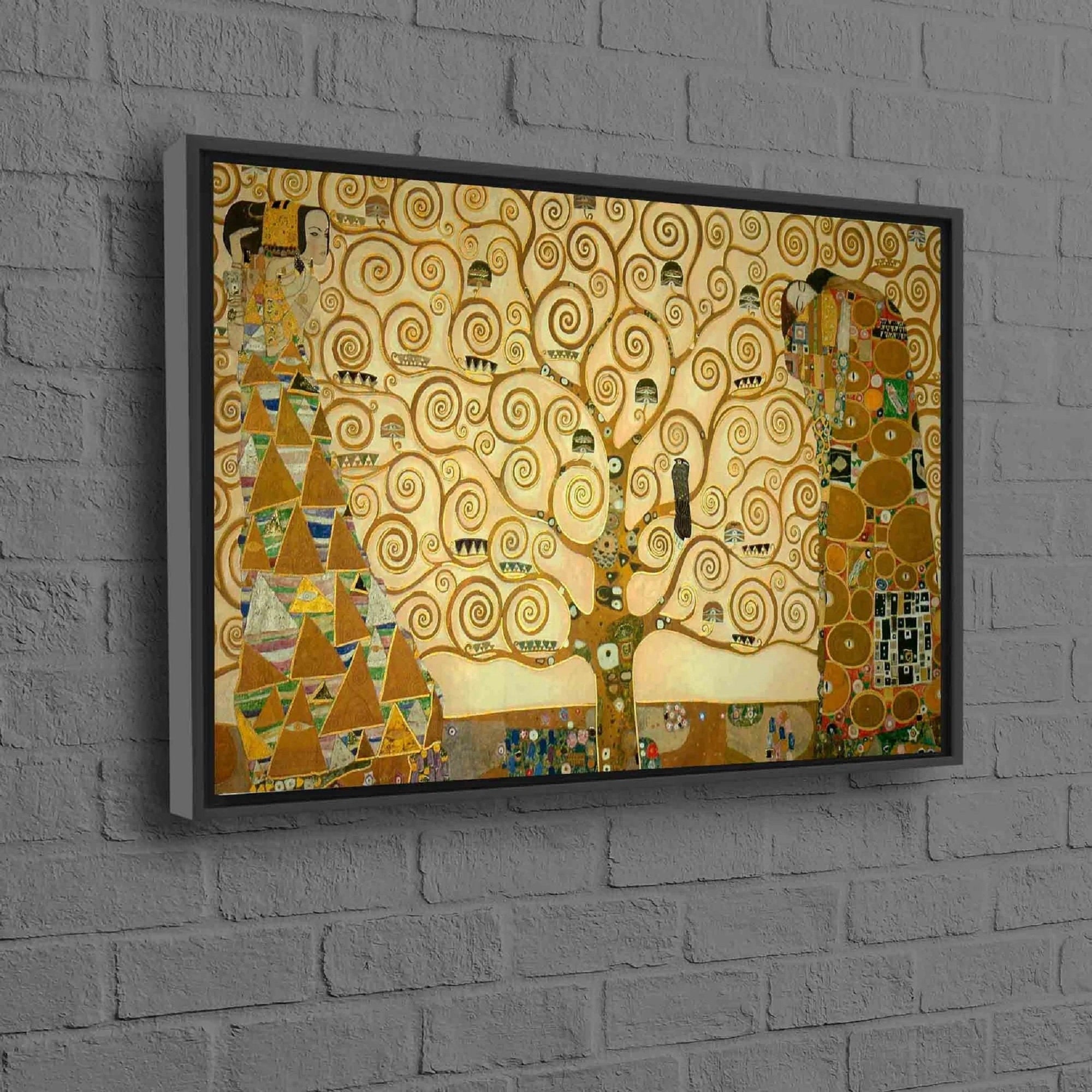 Gustav Klimt Tree of Life Art Print, Museum Exhibition Poster FOSHE ART