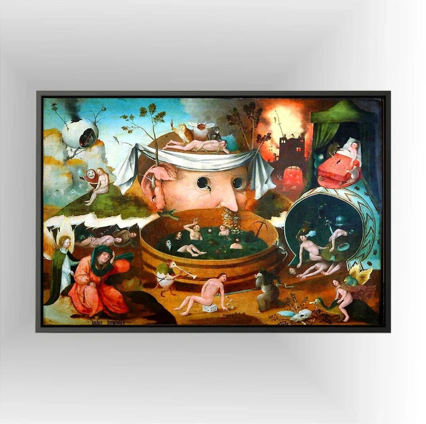 Hieronymus Bosch "Tondals Vision" Giclee Art Print: Medieval Home Decor FOSHE ART