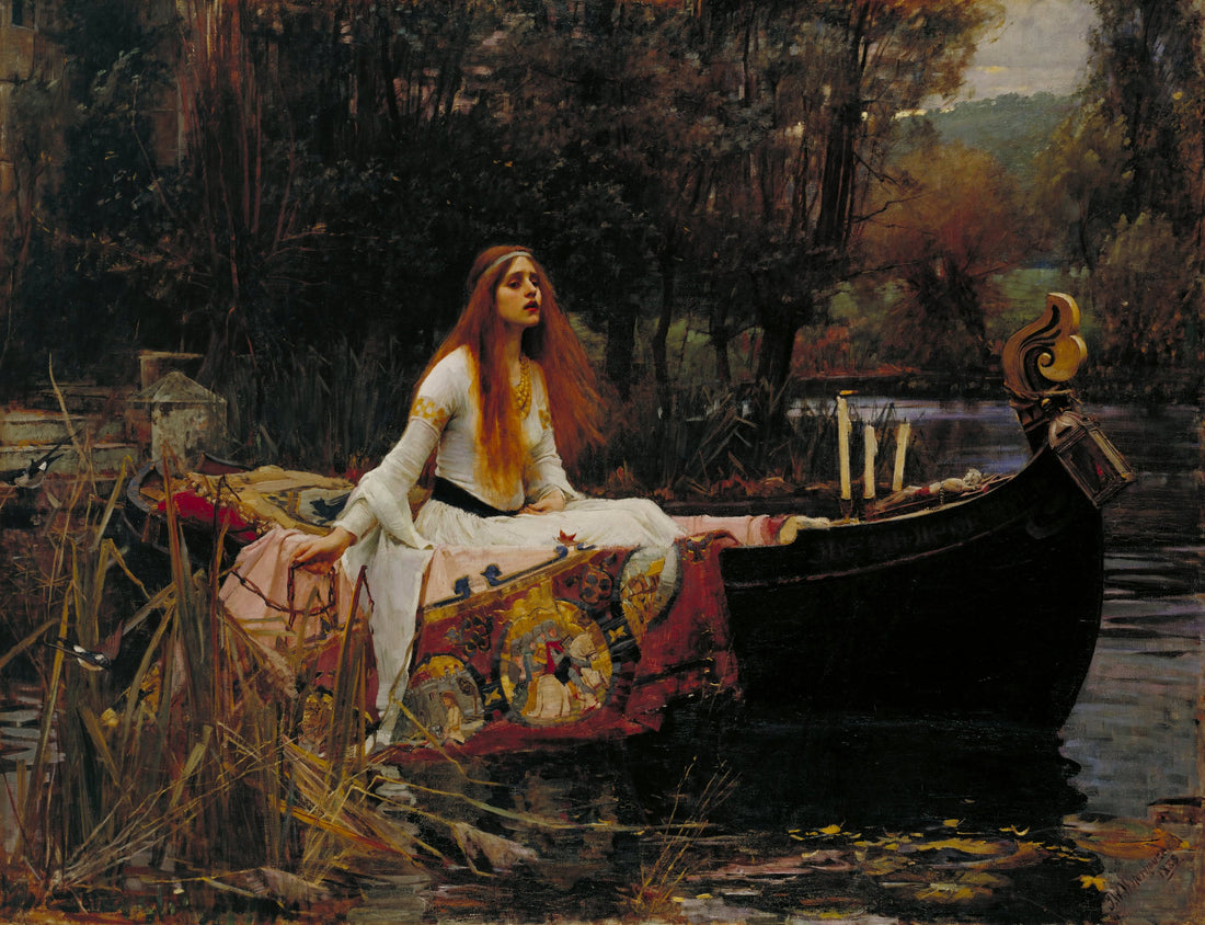 The Lady of Shalott Print, John Waterhouse, Pre-Raphaelite Art FOSHE ART